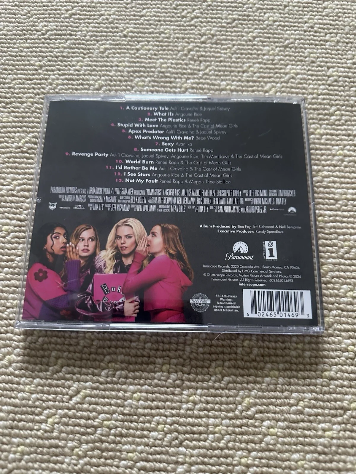 Mean Girls The Musical Movie Signed CD Auli’i Cravhalo Signature, изображение 2
