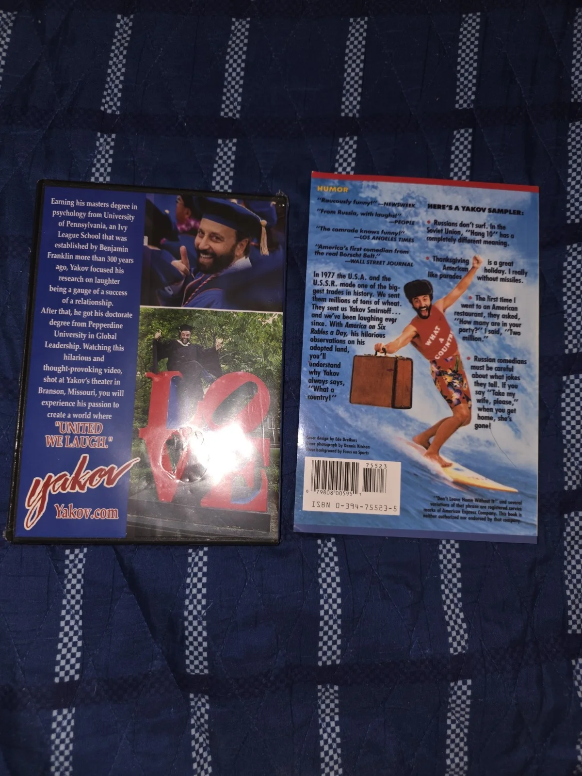 Yakov Smirnoff SIGNED Book And Video, image 2