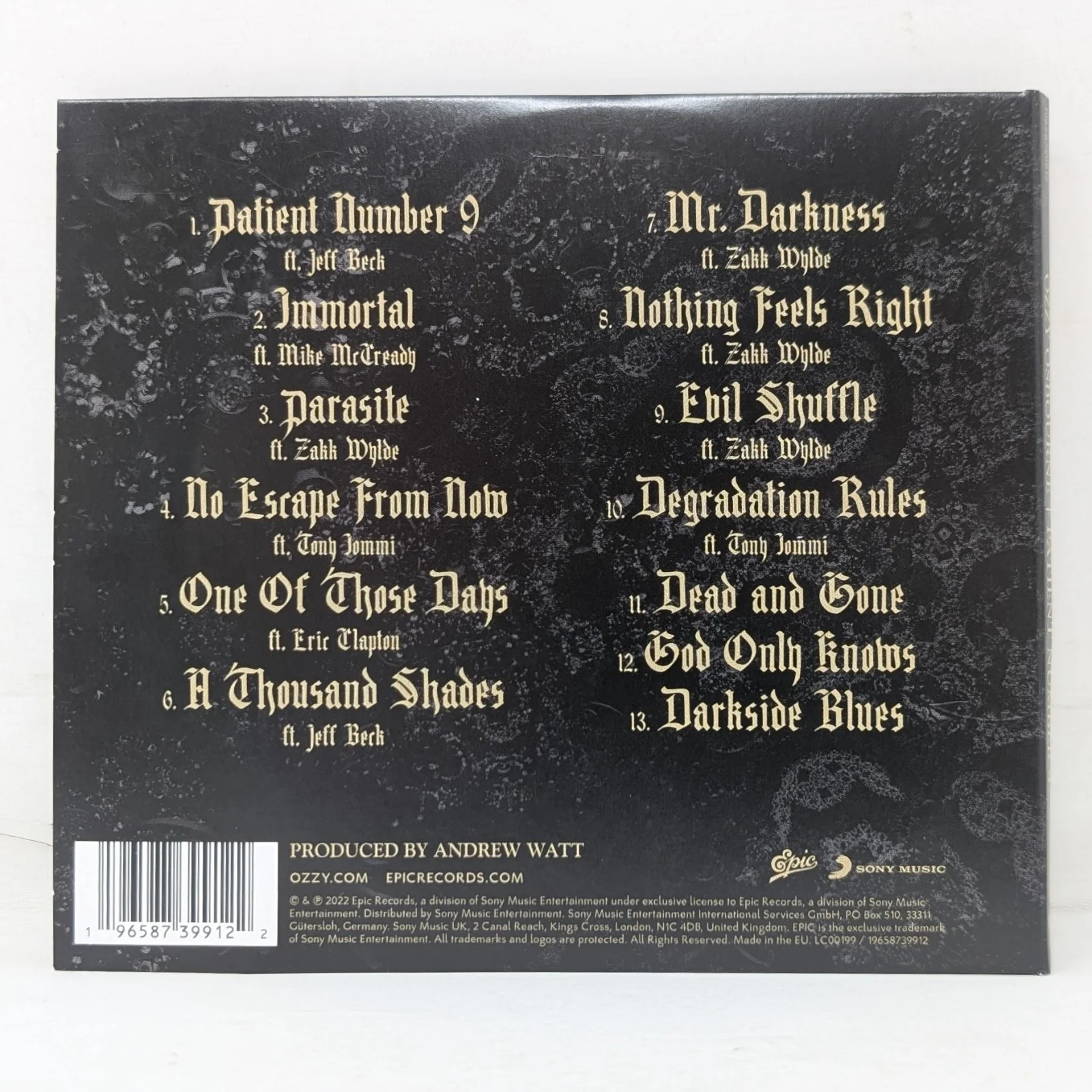 Ozzy Osbourne Signed Patient Number 9 CD JSA COA Autographed Black Sabbath, image 5
