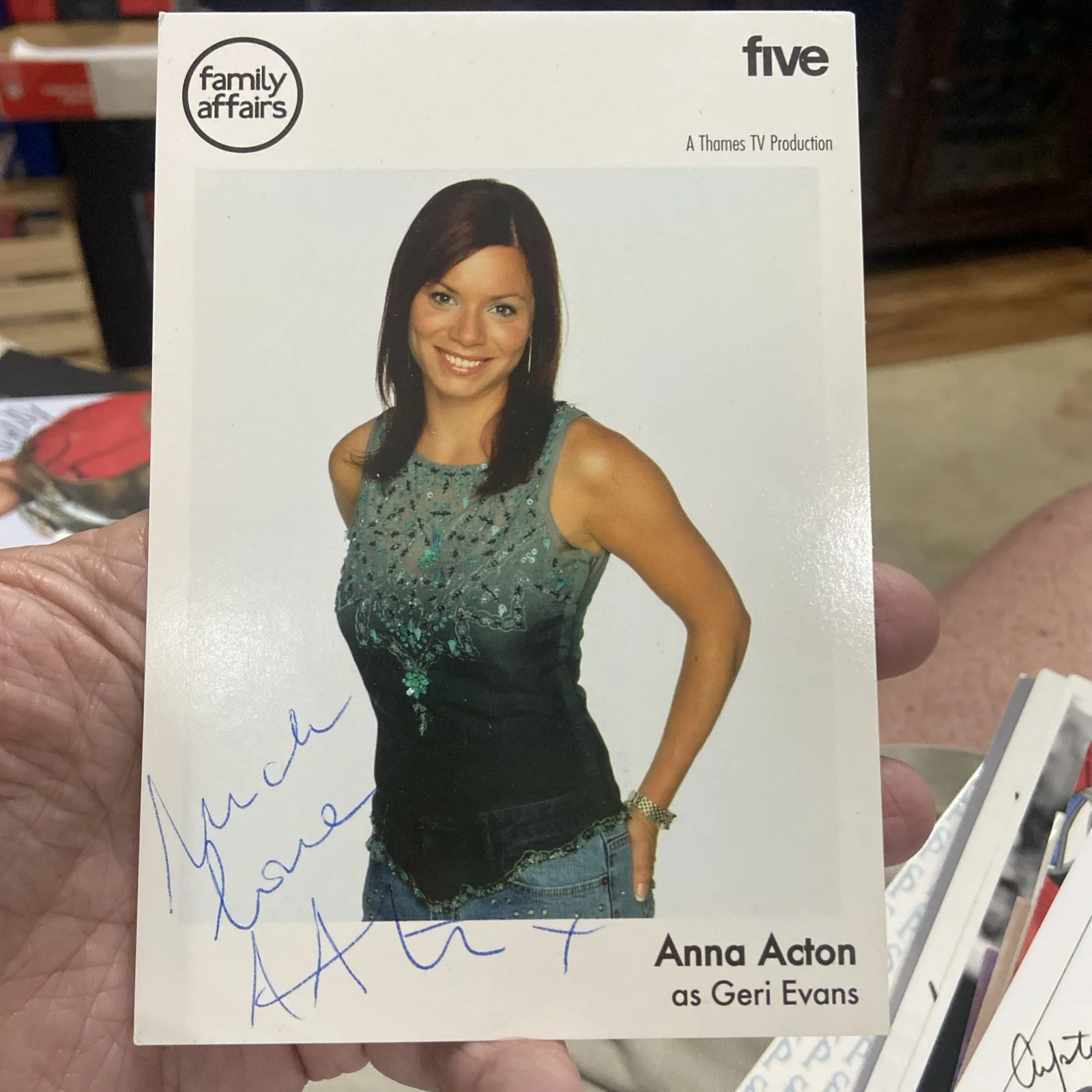 Anna Acton — Anna Acton Hand Signed Autograph 4X6 PHOTO Guaranteed Authentic Family Affairs