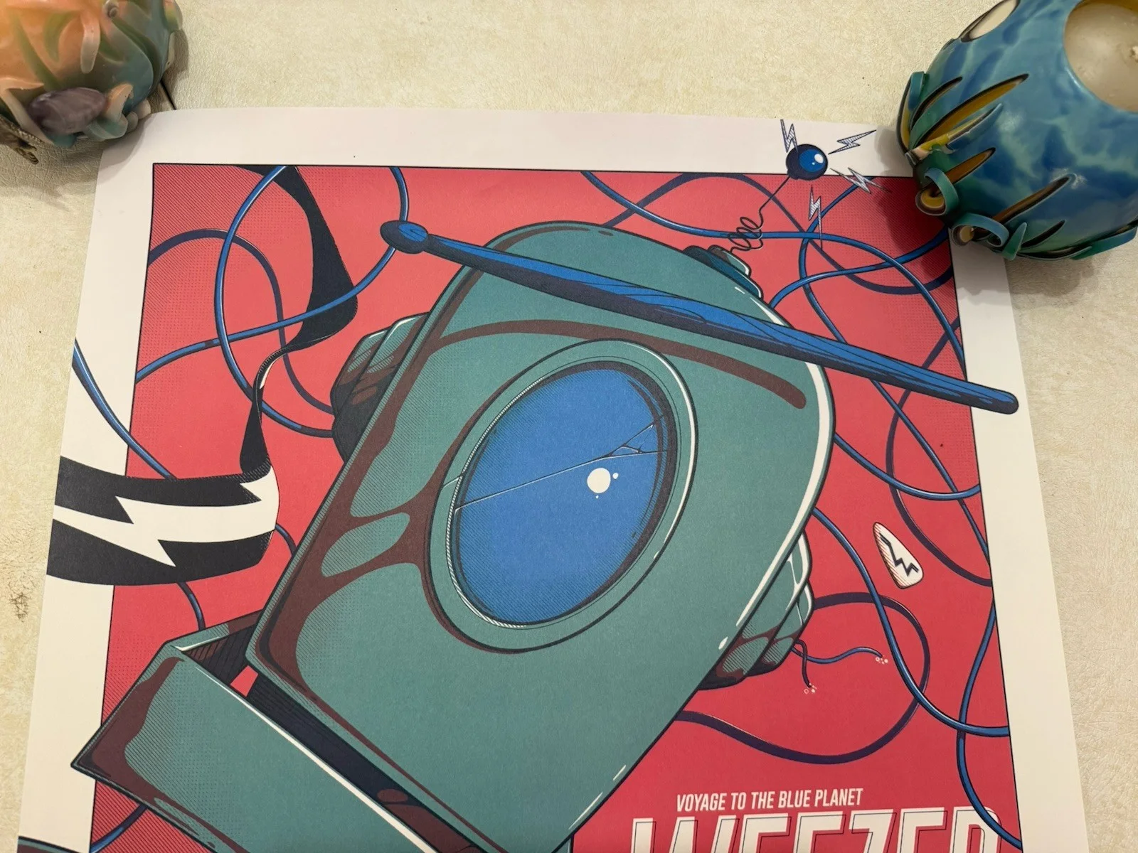 Weezer Excel Energy Center Event Poster 9/04/24 Voyage To The Blu Planet 135/300, изображение 4