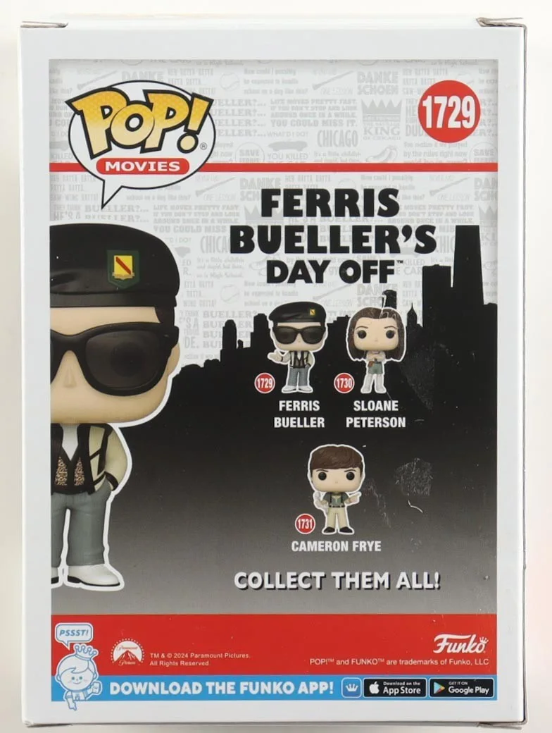 Matthew Broderick Sig Signed "Ferris Bueller's Day Off" #1729 Funko Pop! Beckett, image 3