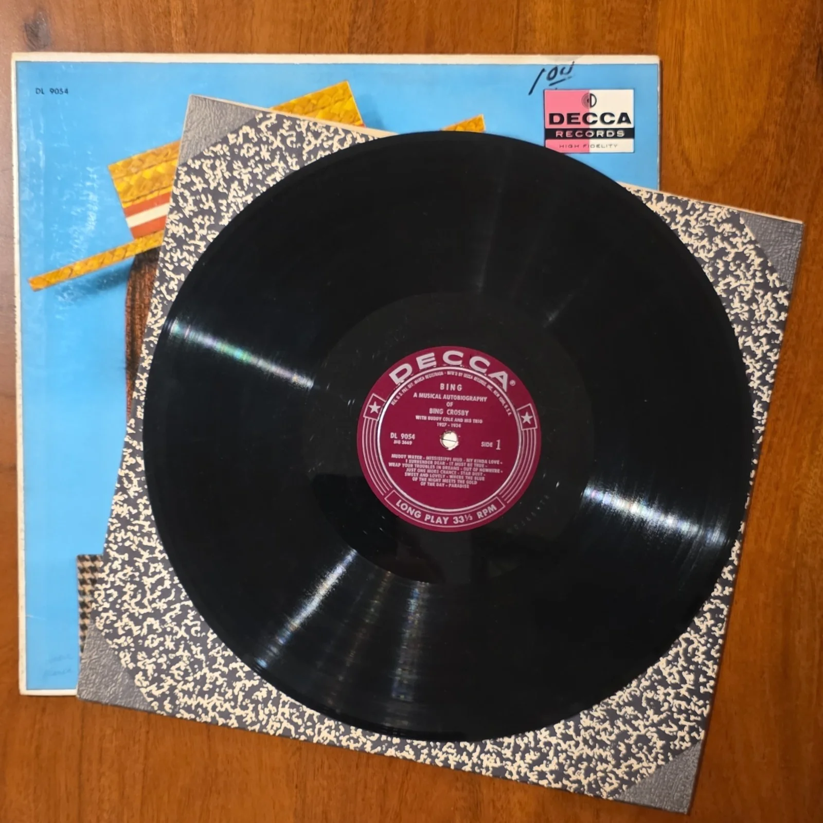 Bing Crosby Musical Autobiography Vinyl Decca DL1054 1927-1934, image 3