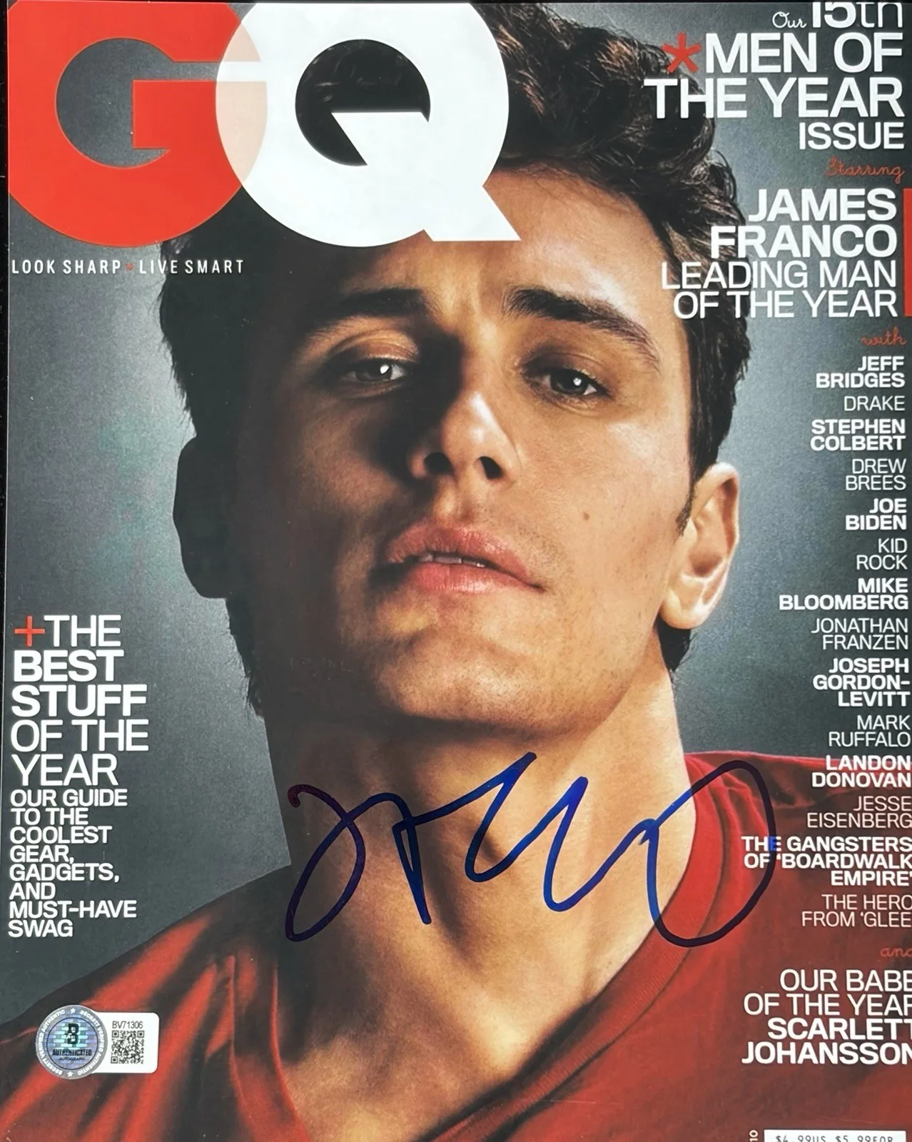 James Franco — JAMES FRANCO Signed 8x10 Photo PINEAPPLE EXPRESS BECKETT BAS COA Autograph