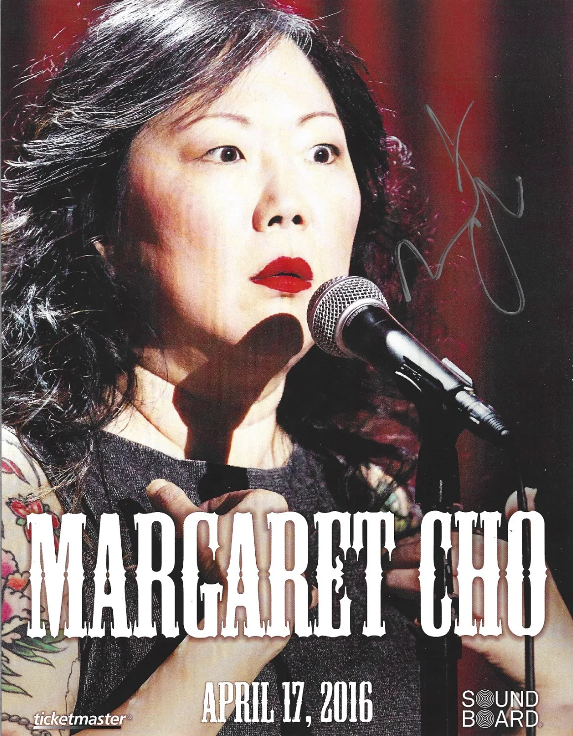 Margaret Cho — Margaret Cho SIGNED 8.5x11" psyCHO Comedy Show Promo Photo COA Autographed