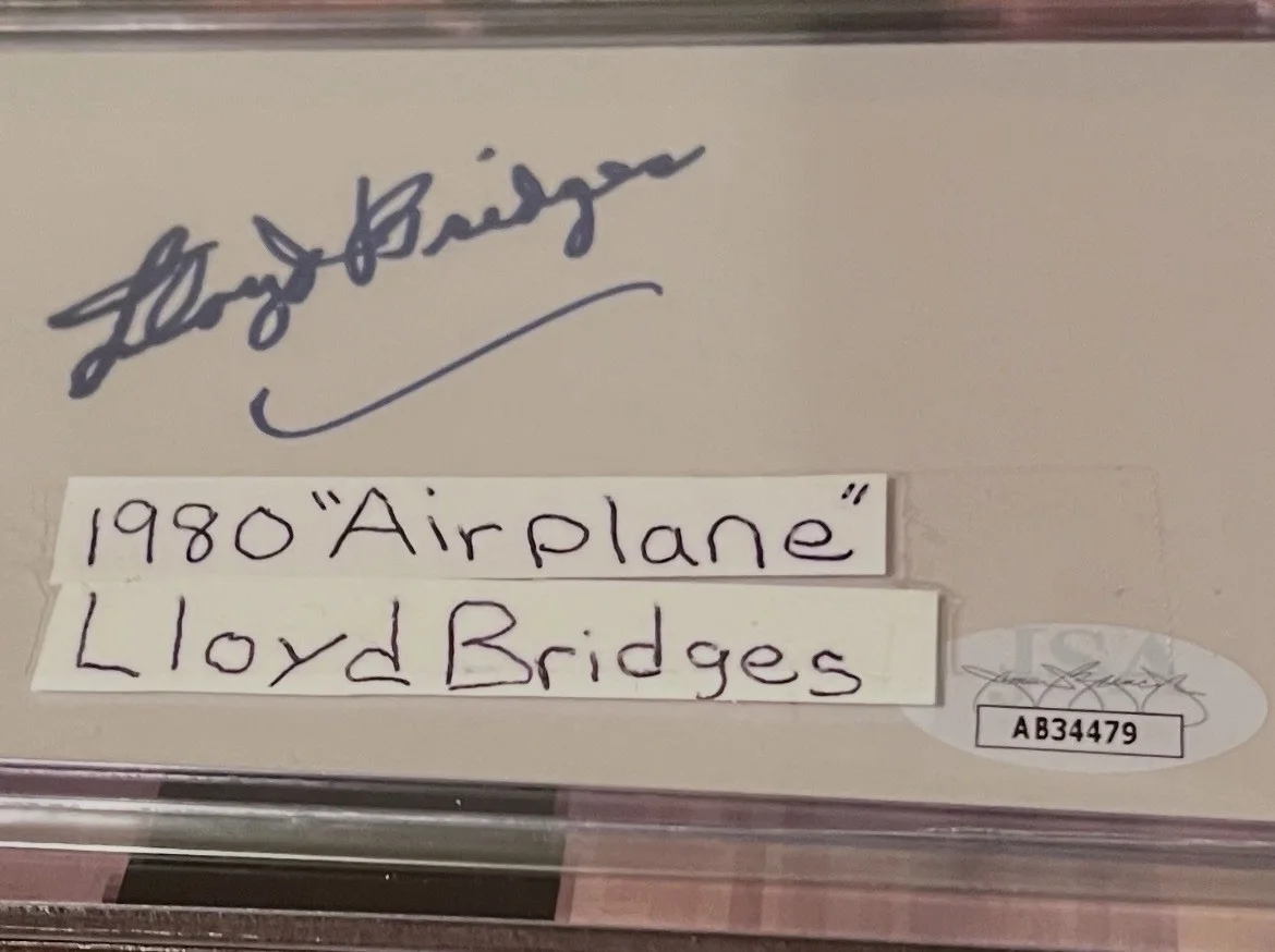LLOYD BRIDGES JSA CERTIFIED SIGNED CUT w 2 AIRPLANE PHOTOS, image 3