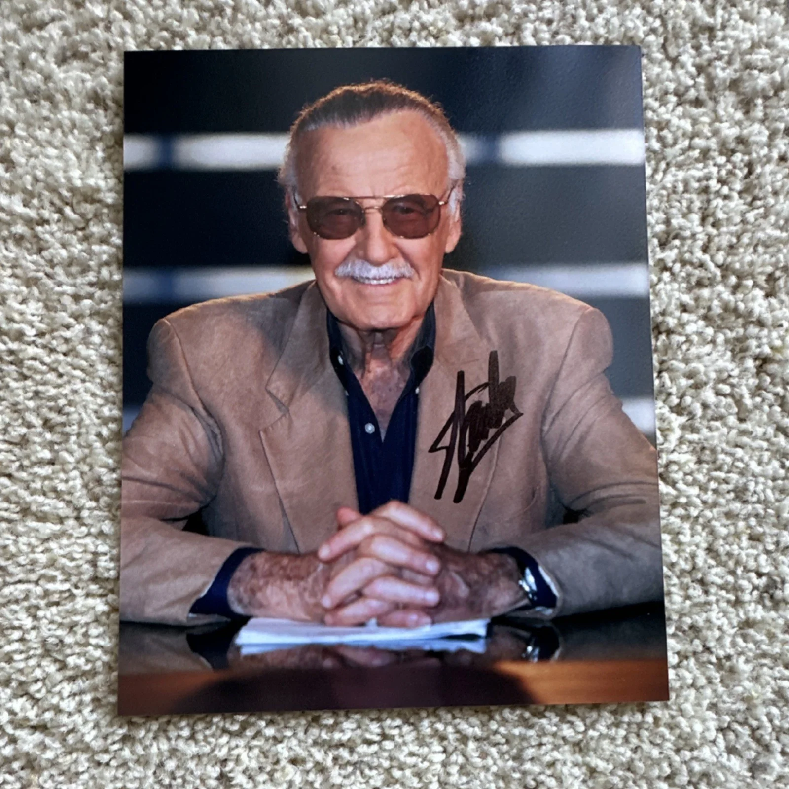 Stan Lee — Stan Lee Original Autographed 8x10 Photograph Signed Oz Comic Con 2012 Movies
