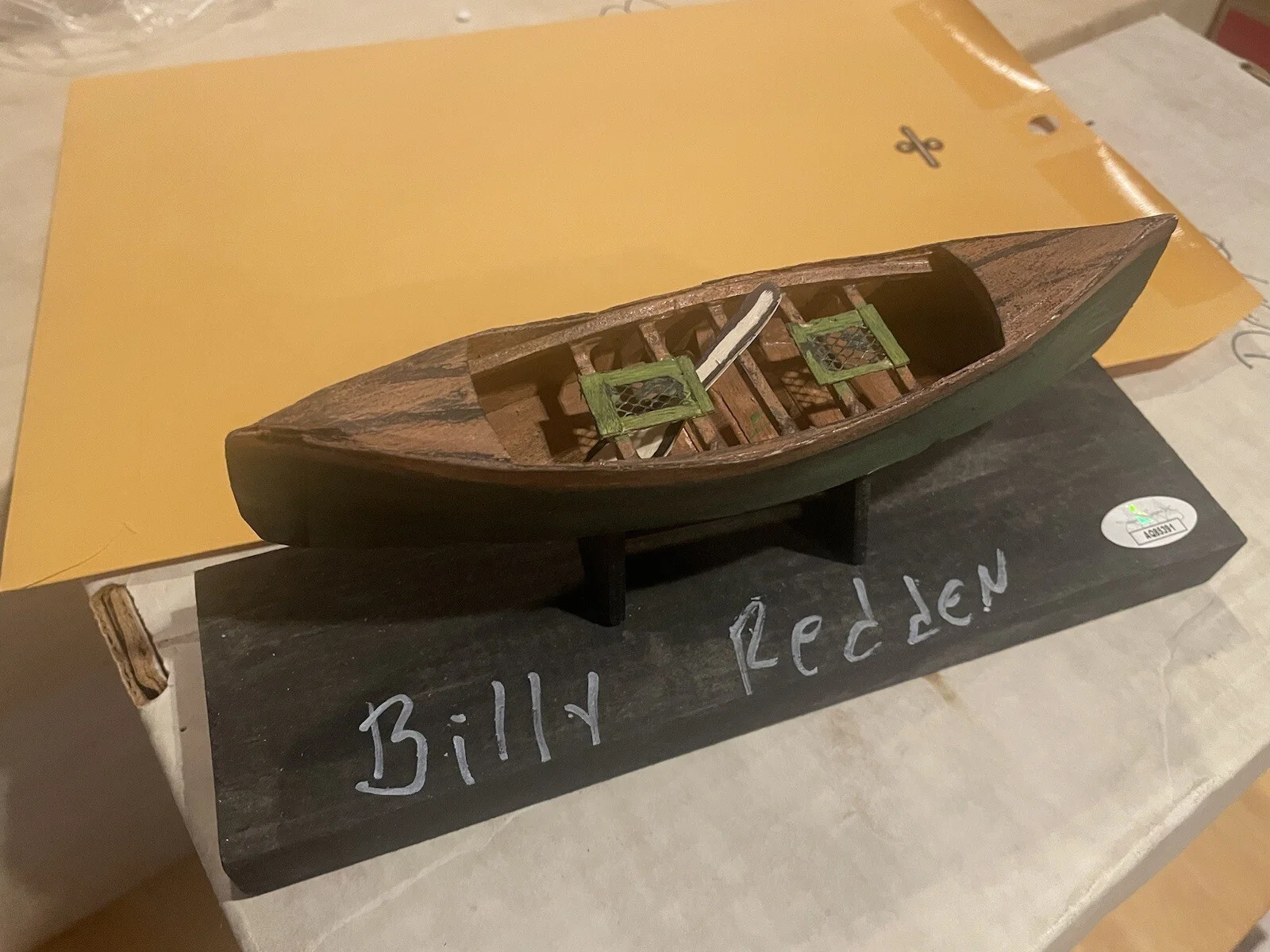 Billy Redden — Deliverance Banjo Boy Billy Redden Signed Canoe JSA Certified