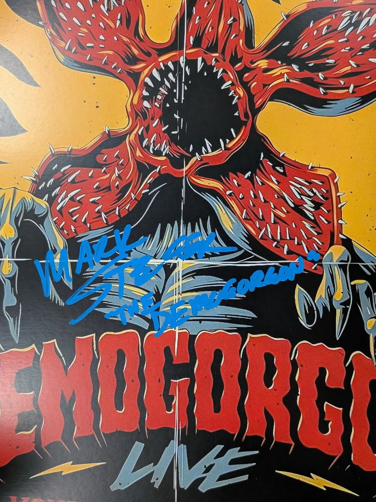 MARK STEGER Signed 11x17 PHOTO Stranger Things Demogorgon Autographed JSA COA Bb, image 2