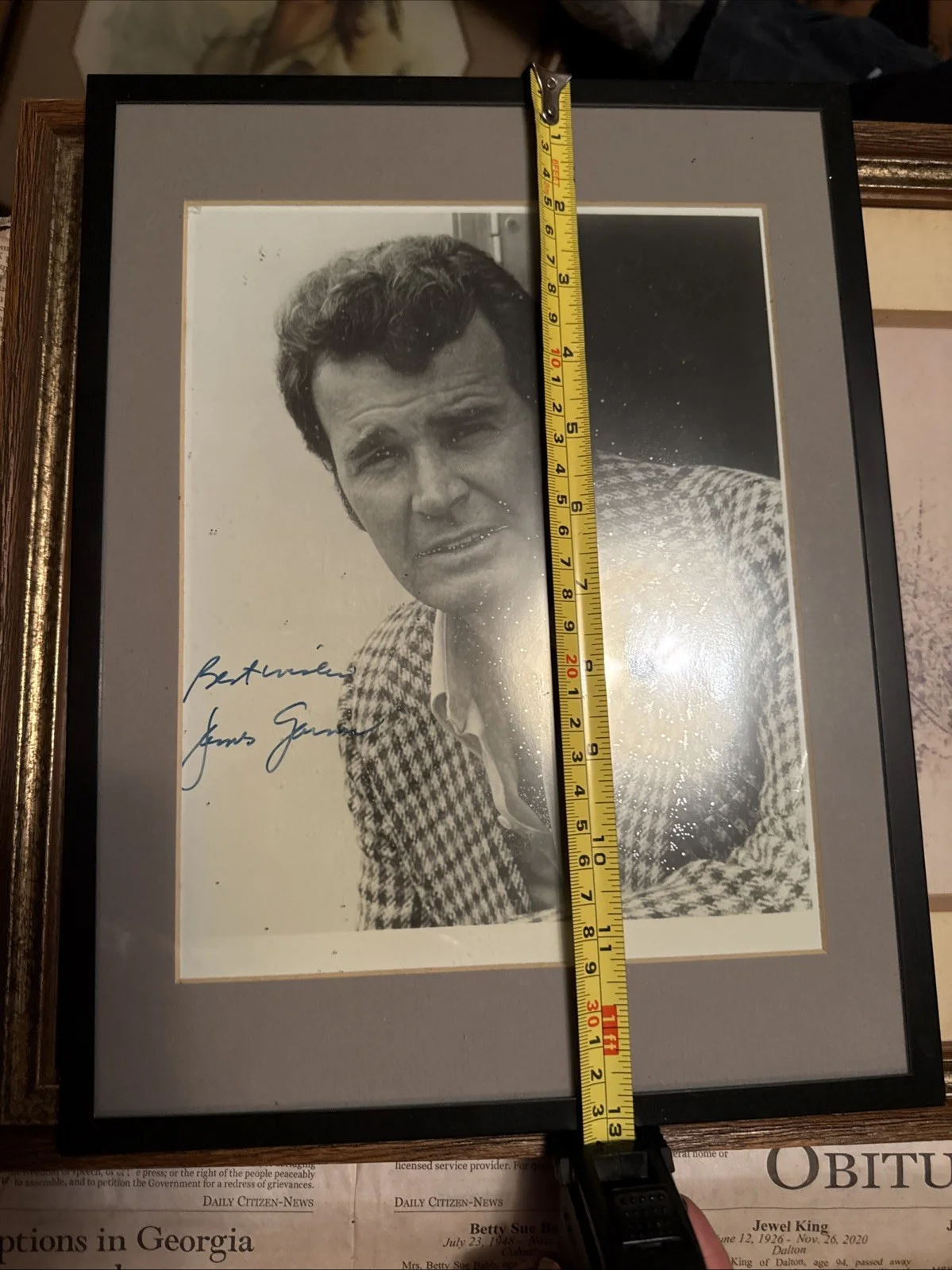 James Garner Autographed, изображение 3