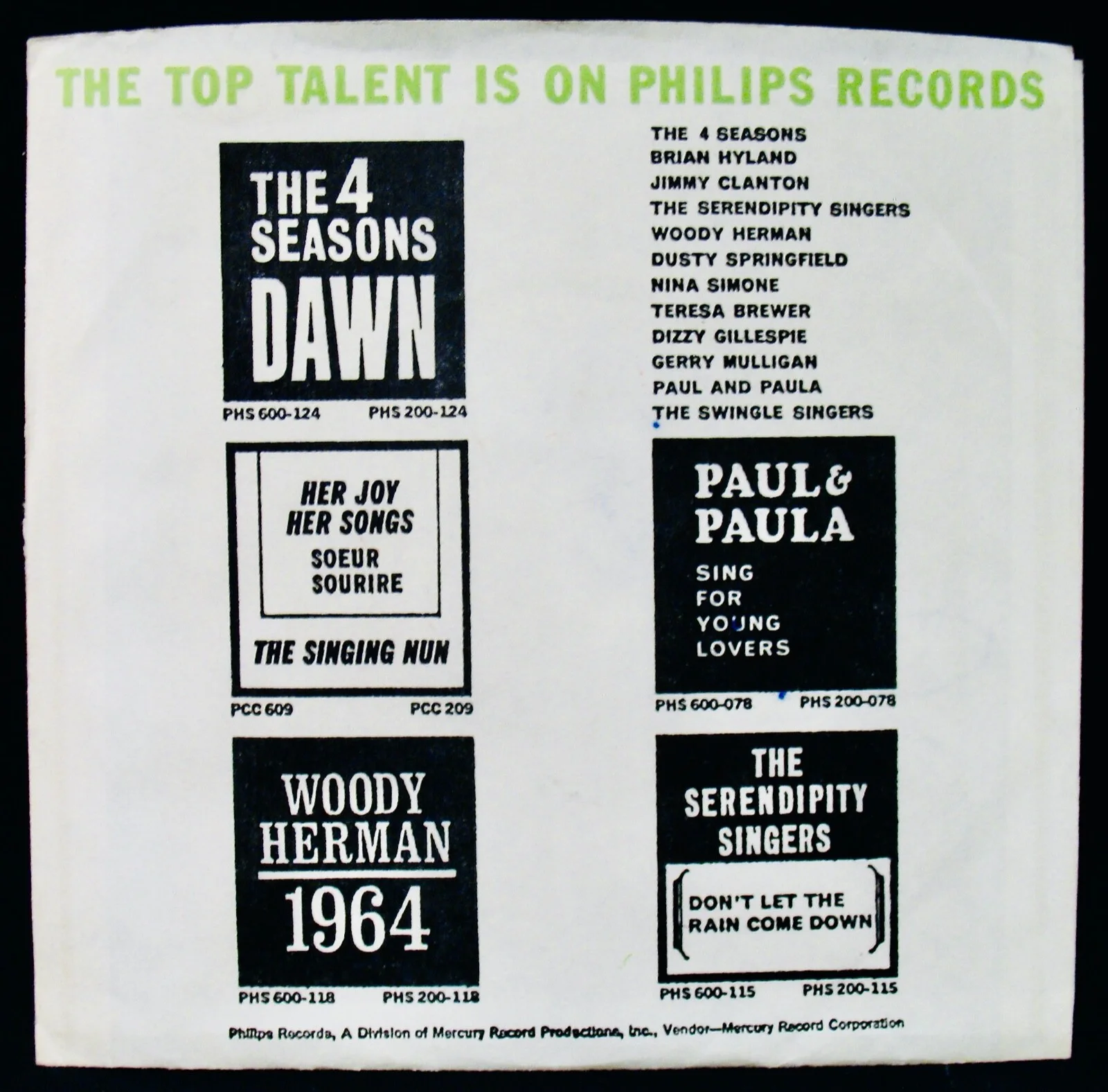 THE 4 SEASONS~FRANKIE VALLI Signed RAG DOLL + SILENCE IS GOLDEN Picture Sleeve, изображение 2