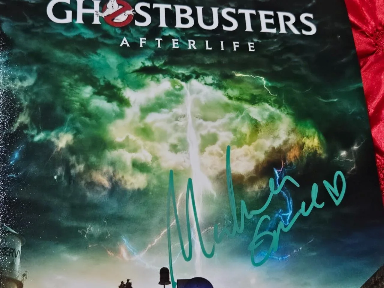 MCKENNA GRACE — MCKENNA GRACE HAND SIGNED AUTOGRAPHED 8X10 MINI MOVIE POSTER GHOSTBUSTER COA 2, изображение 2