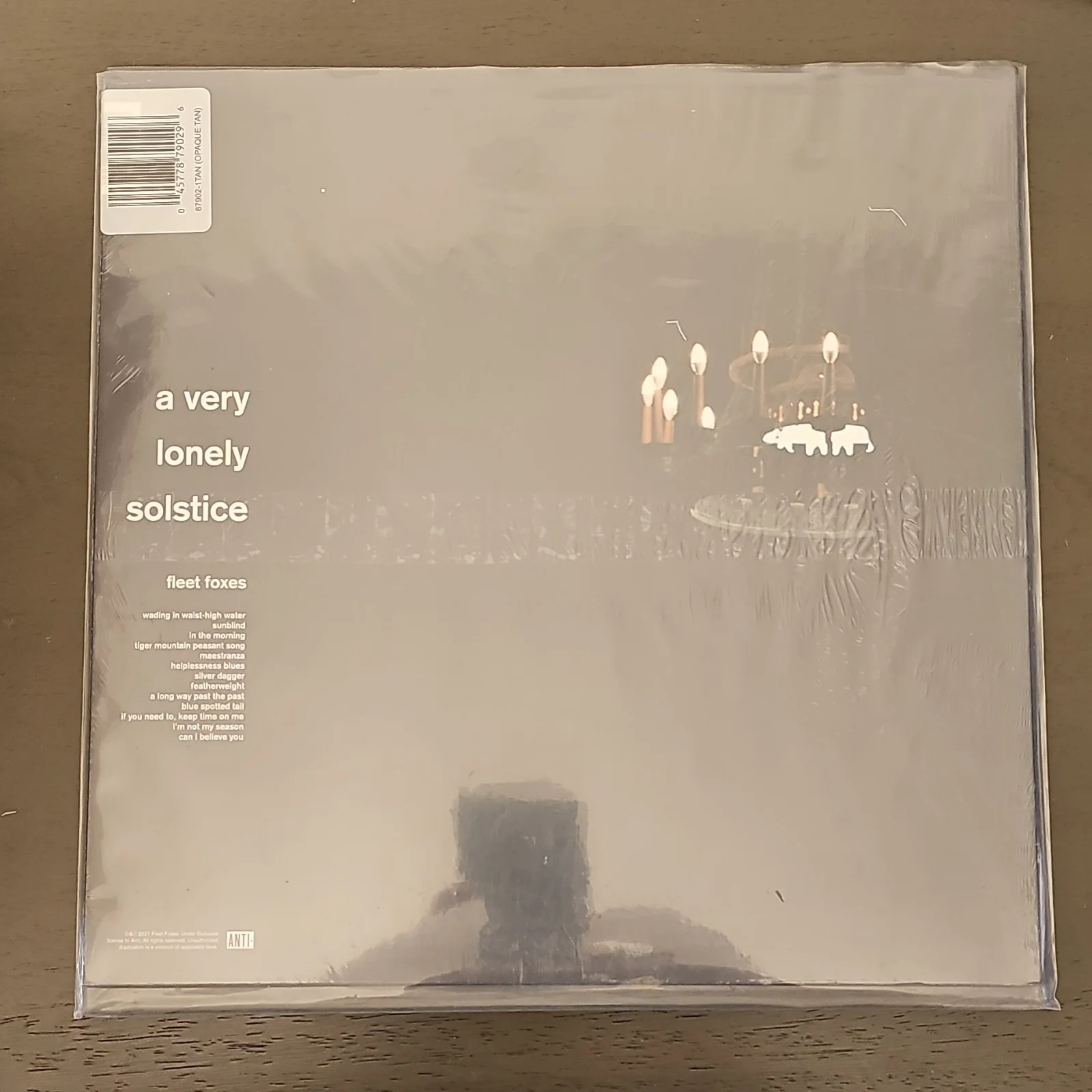 Fleet Foxes Signed 'A Very Lonely Solstice' Opaque Tan Vinyl, image 2