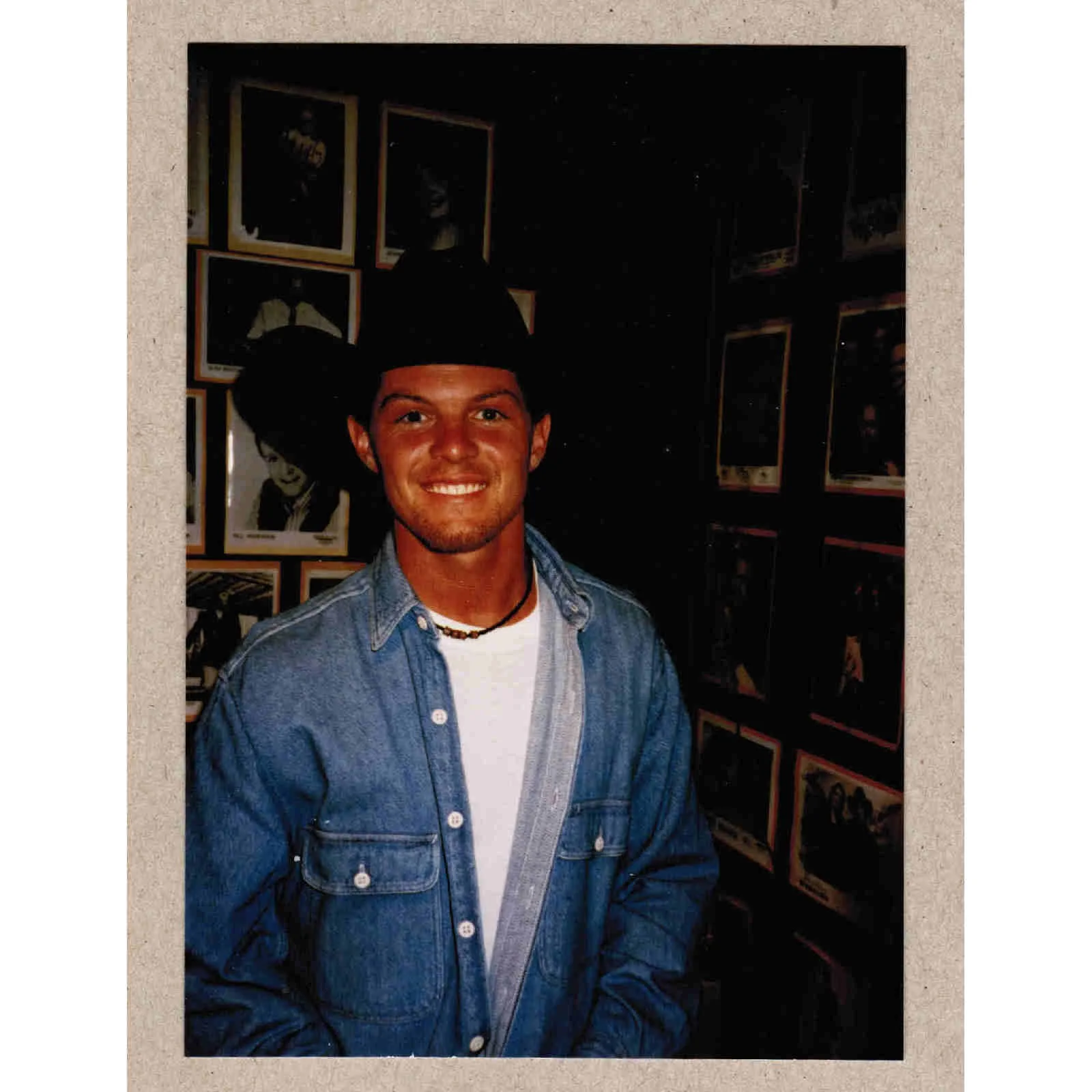 1997 David Kersh Signed Autograph w/ Fan Taken 5 x 3.5 OOAK Photo Vintage, изображение 3
