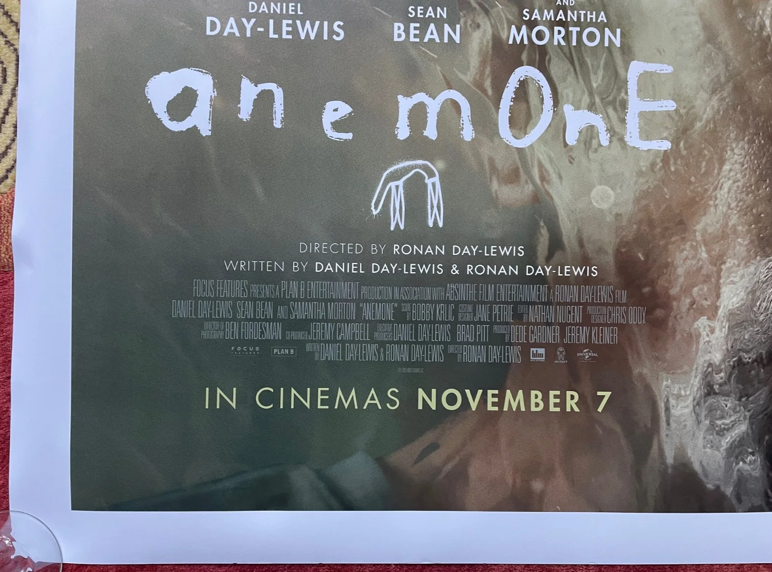 ANEMONE (2025) Original UK Quad Movie Film Poster Daniel Day-Lewis, изображение 4