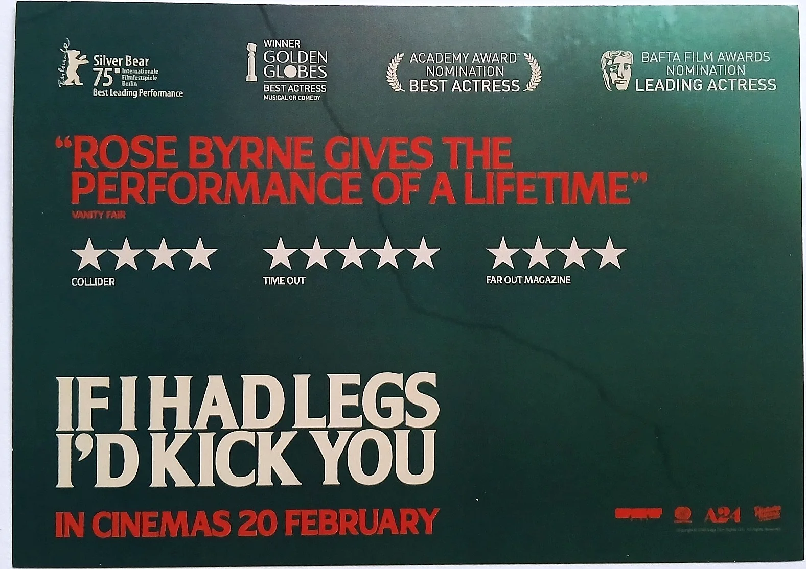 If I Had Legs I'd Kick You Movie Film Postcards x 2 - Rose Byrne, изображение 3
