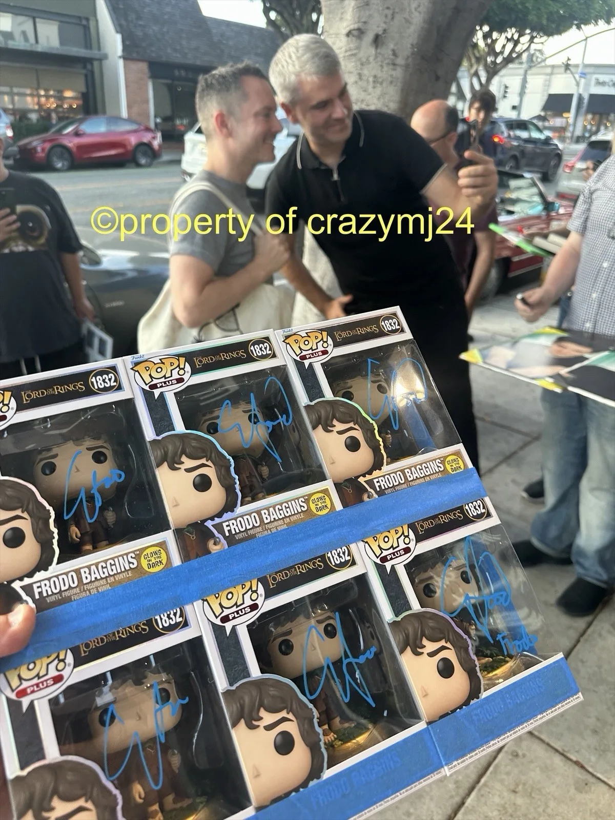 Elijah Wood Signed Frodo Baggins Funko 1832 Lord of the Rings Autograph SWAU, изображение 2
