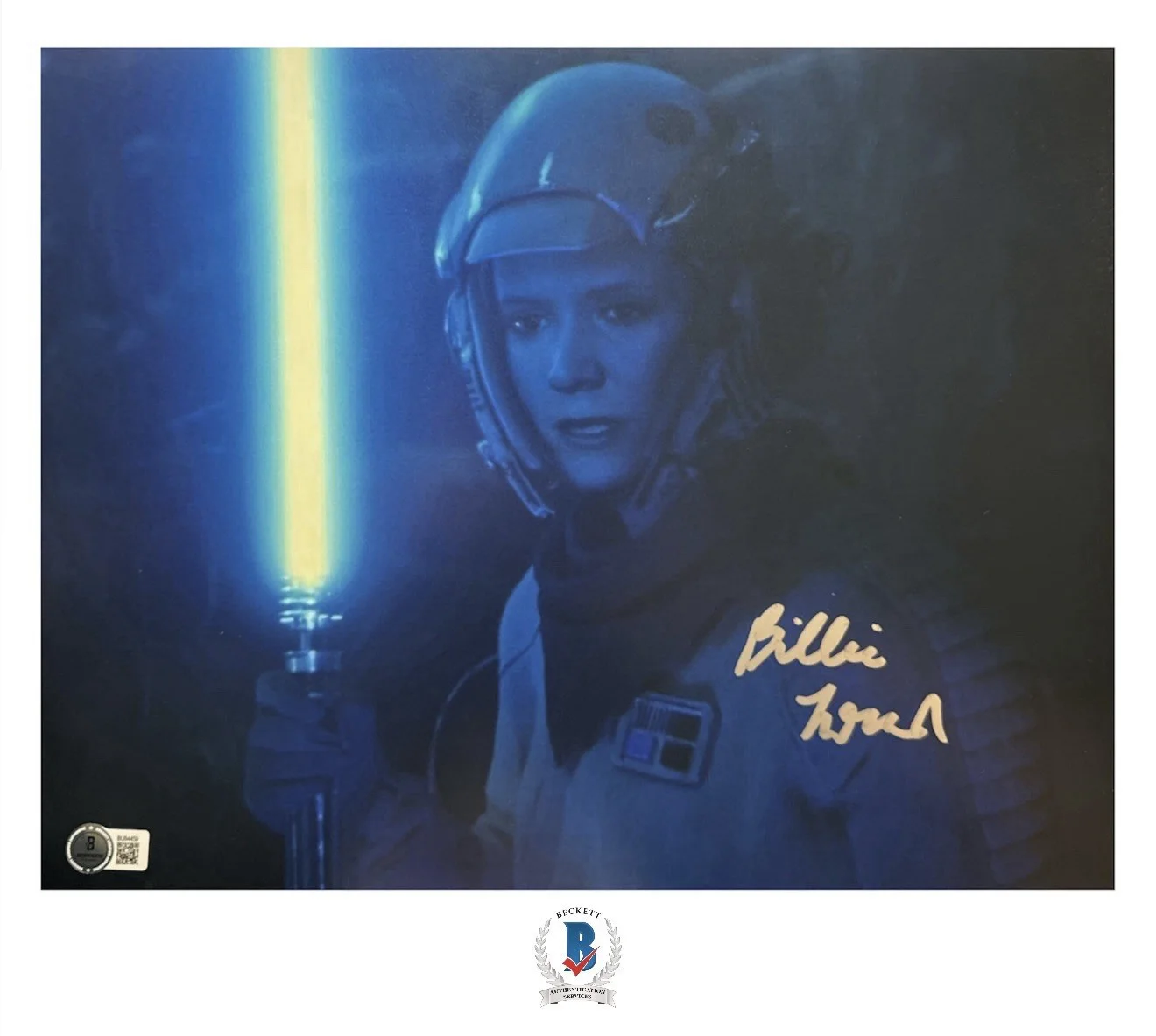 Billie Lourd — Billie Lourd Signed 11x14 Star Wars Lieutenant Connix Photo with Beckett COA