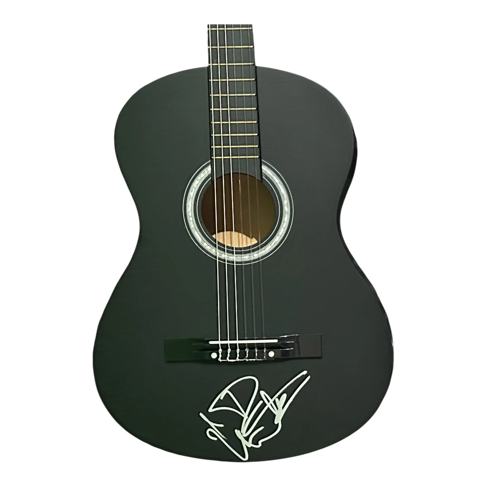 DAVE MATHEWS AUTOGRAPHED BLACK ACUSTIC 38 inch GUITAR Beckett AE68942, image 2
