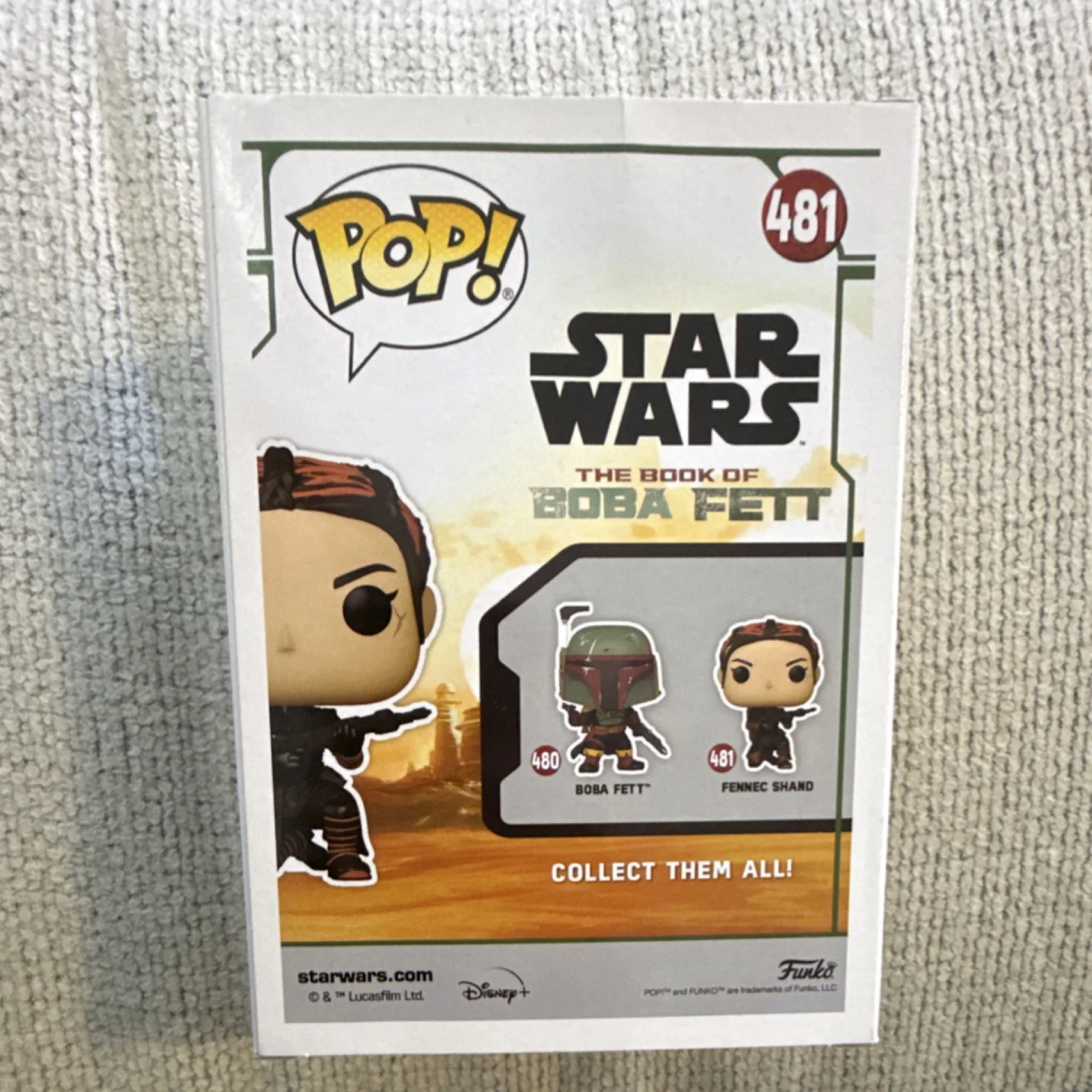Funko Pop! Star Wars The Book of Boba Fett Fennec Shand #481 SWAU Autographed, изображение 3