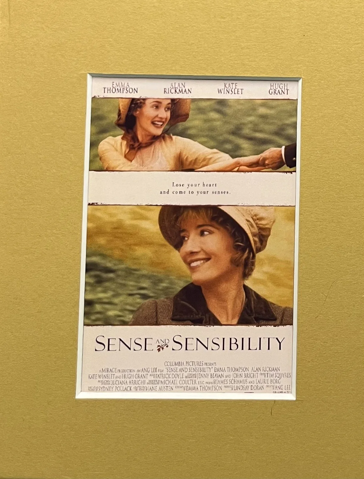 SENSE AND SENSIBILITY. 35mm Film Cell Mounted Display, image 2