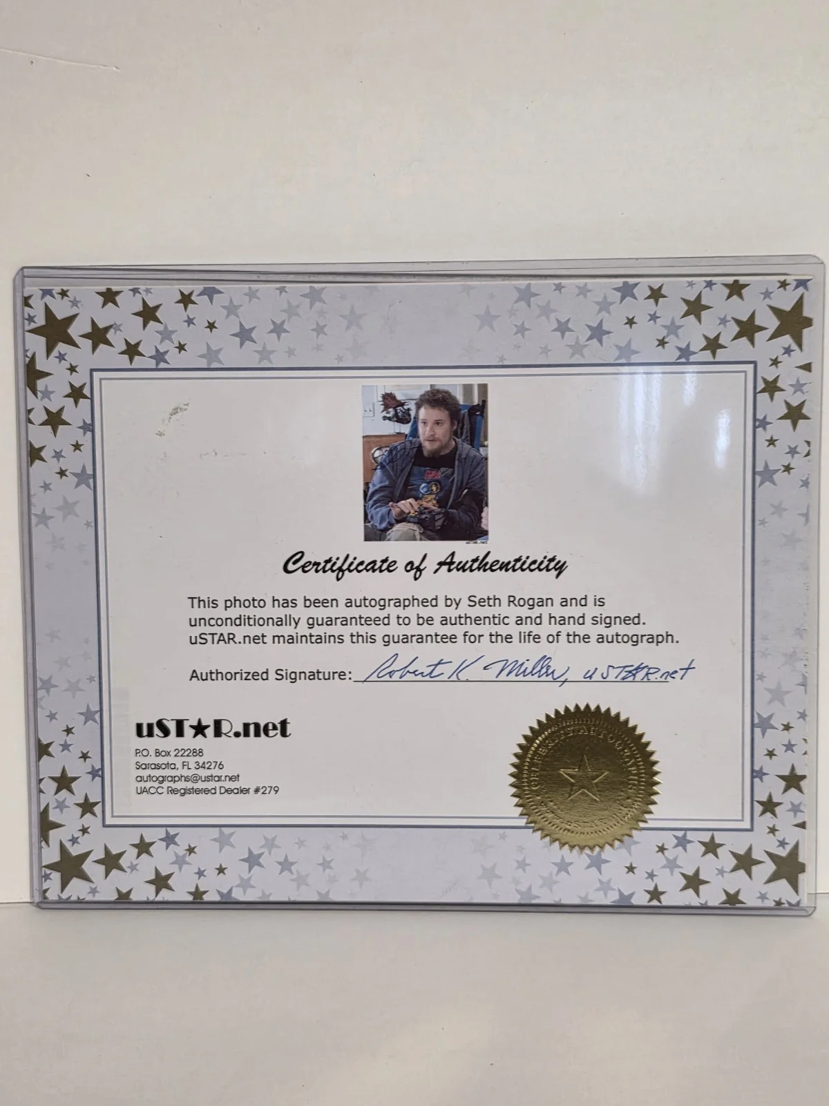 SETH ROGEN — Seth Rogen The 40 Year Old Virgin autographed photo signed 8x10 with star cert, image 3
