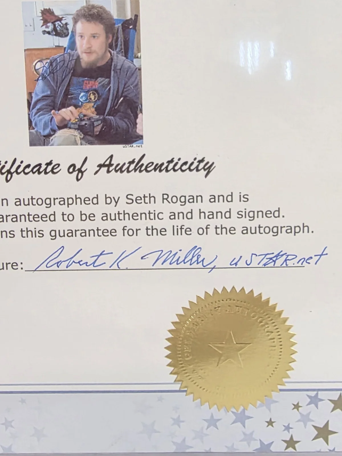SETH ROGEN — Seth Rogen The 40 Year Old Virgin autographed photo signed 8x10 with star cert, image 5