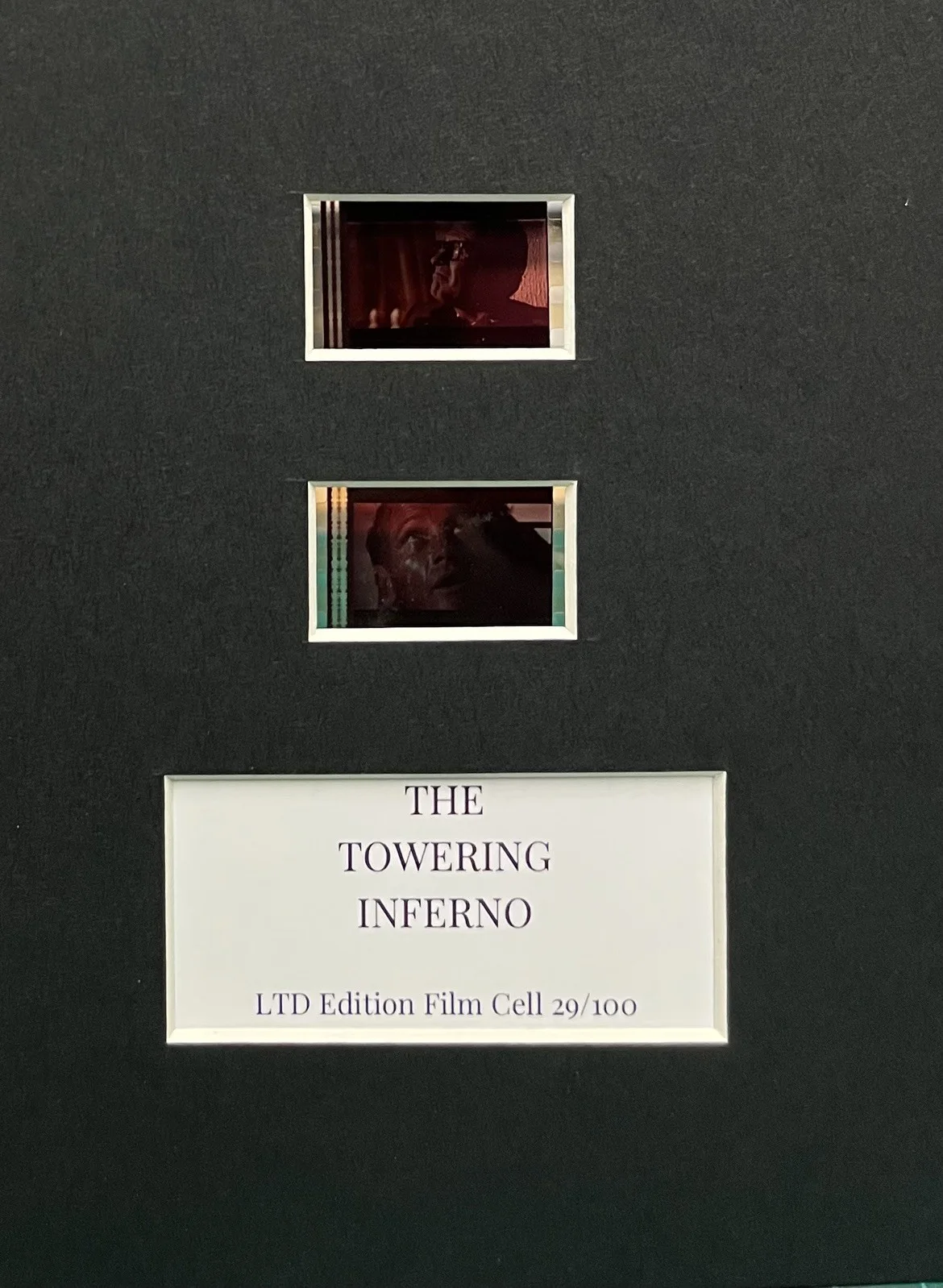 TOWER INFERNO. . 35mm Film Cell Mounted Display, image 2