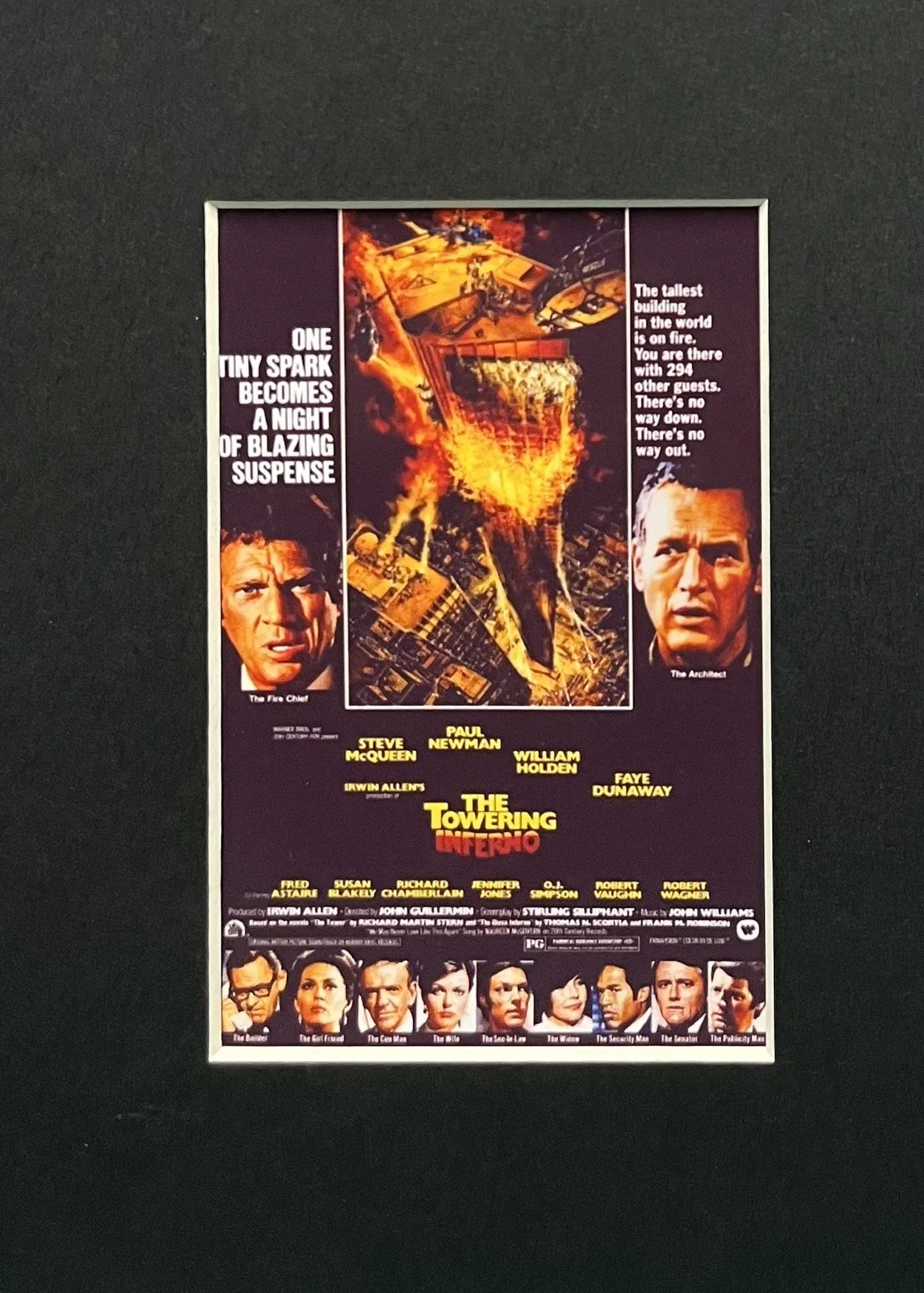 TOWER INFERNO. . 35mm Film Cell Mounted Display, image 3
