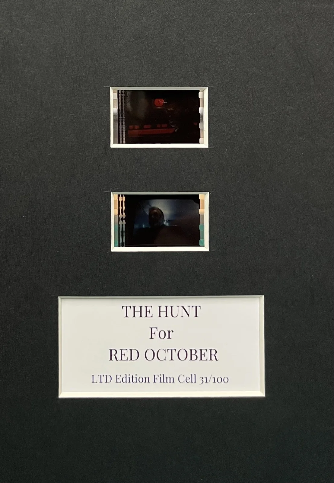 HUNT FOR RED OCTOBER. 35mm Film Cell Mounted Display, image 3