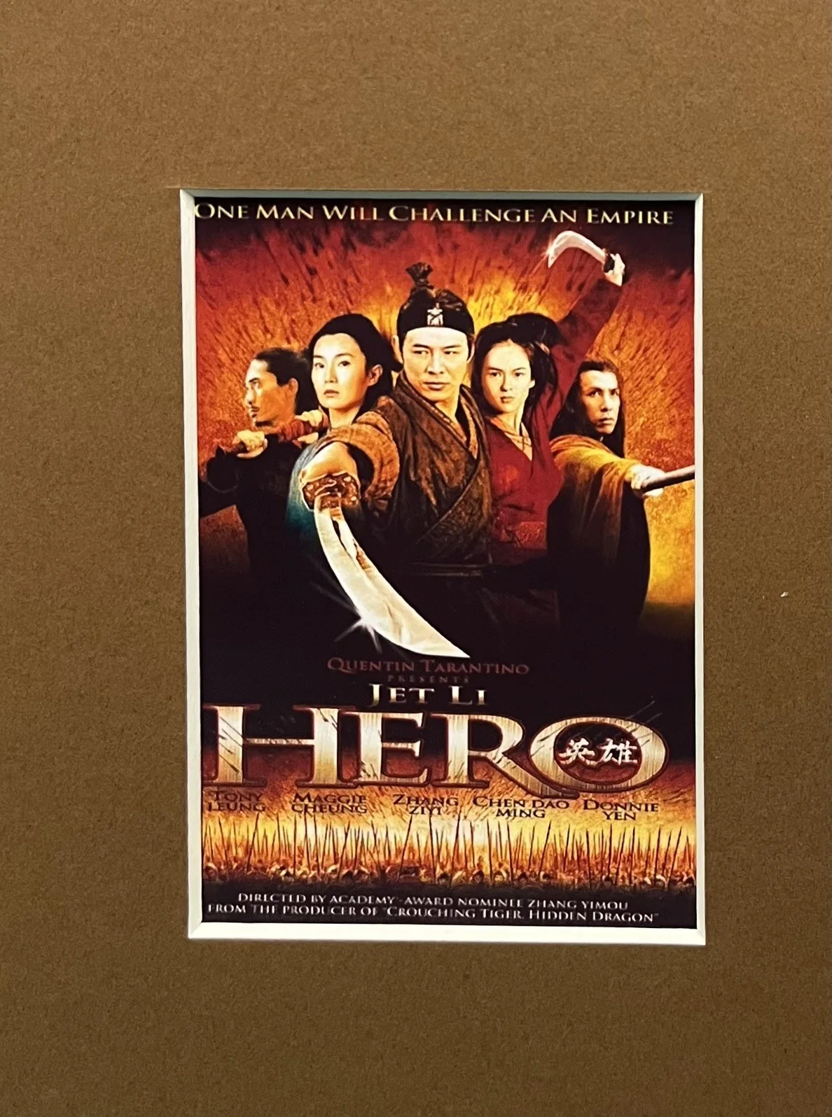 HERO Jet Li. 35mm Film Cell Mounted Display, image 2