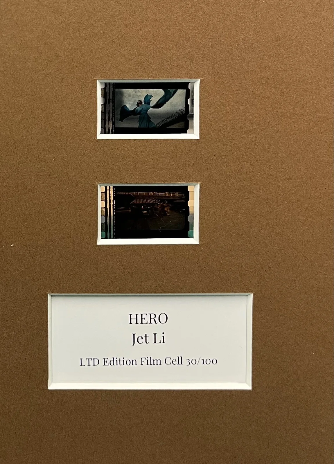 HERO Jet Li. 35mm Film Cell Mounted Display, image 3