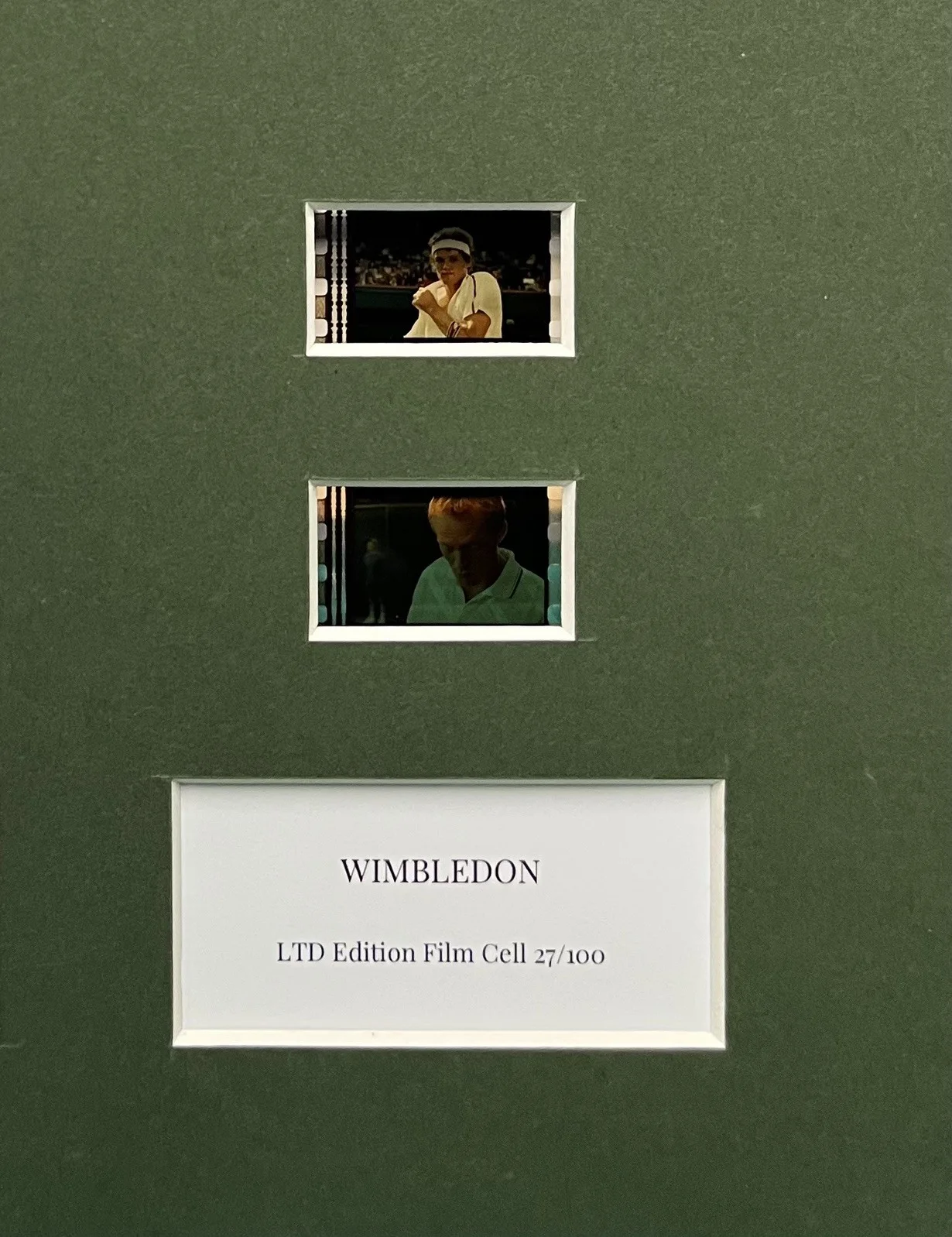 WIMBLEDON. 35mm Film Cell Mounted Display, image 2