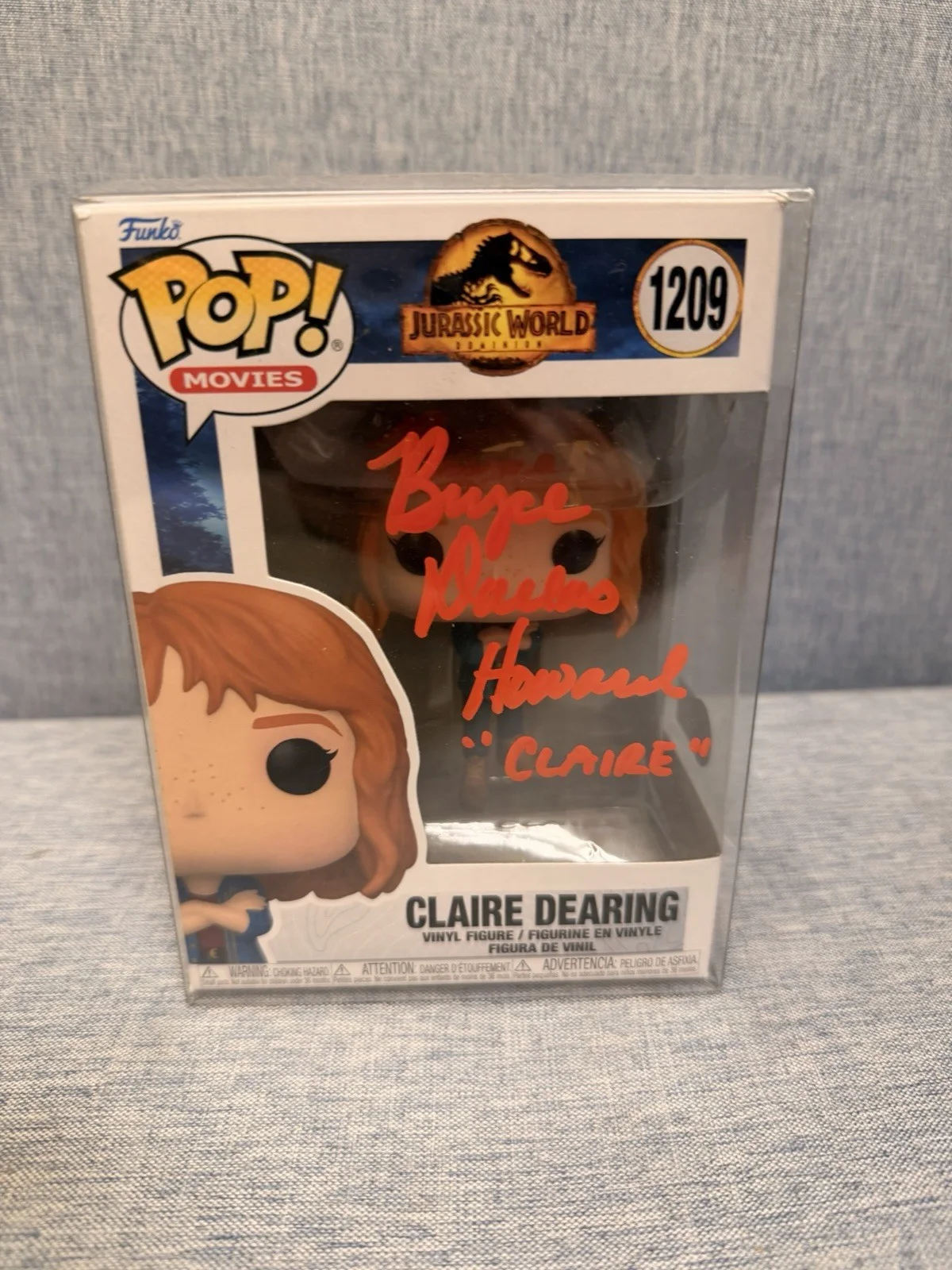 Bryce Dallas Howard — Bryce Dallas Howard Signed Funko Pop #1209 Claire Dearing Autograph Beckett COA, изображение 2