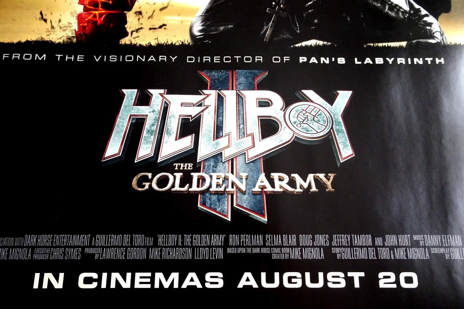 Hellboy 2 The Golden Army Poster Quad Ron Perlman Guillermo del Toro 2008, image 3