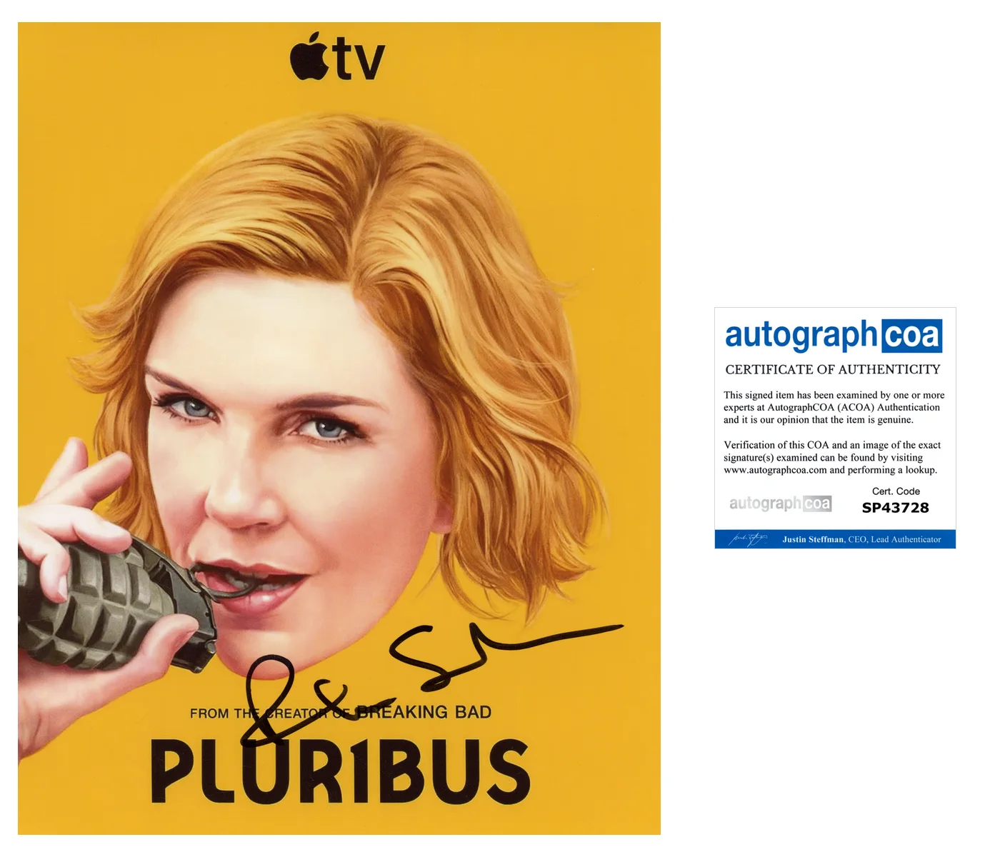 RHEA SEEHORN SIGNED PLURIBUS 8x10 PHOTO E w/EXACT VIDEO PROOF & AUTOGRAPH COA, image 3