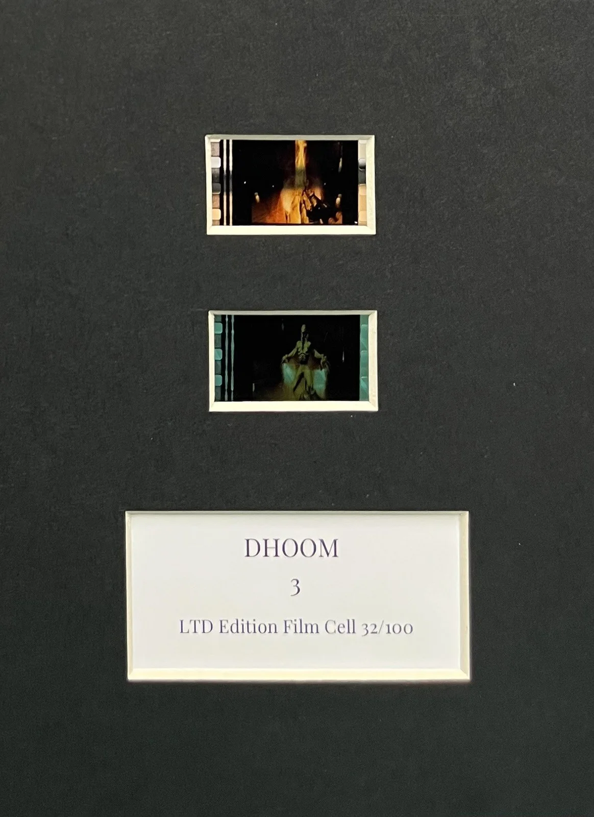 DHOOM 3. 35mm Film Cell Mounted Display, image 2