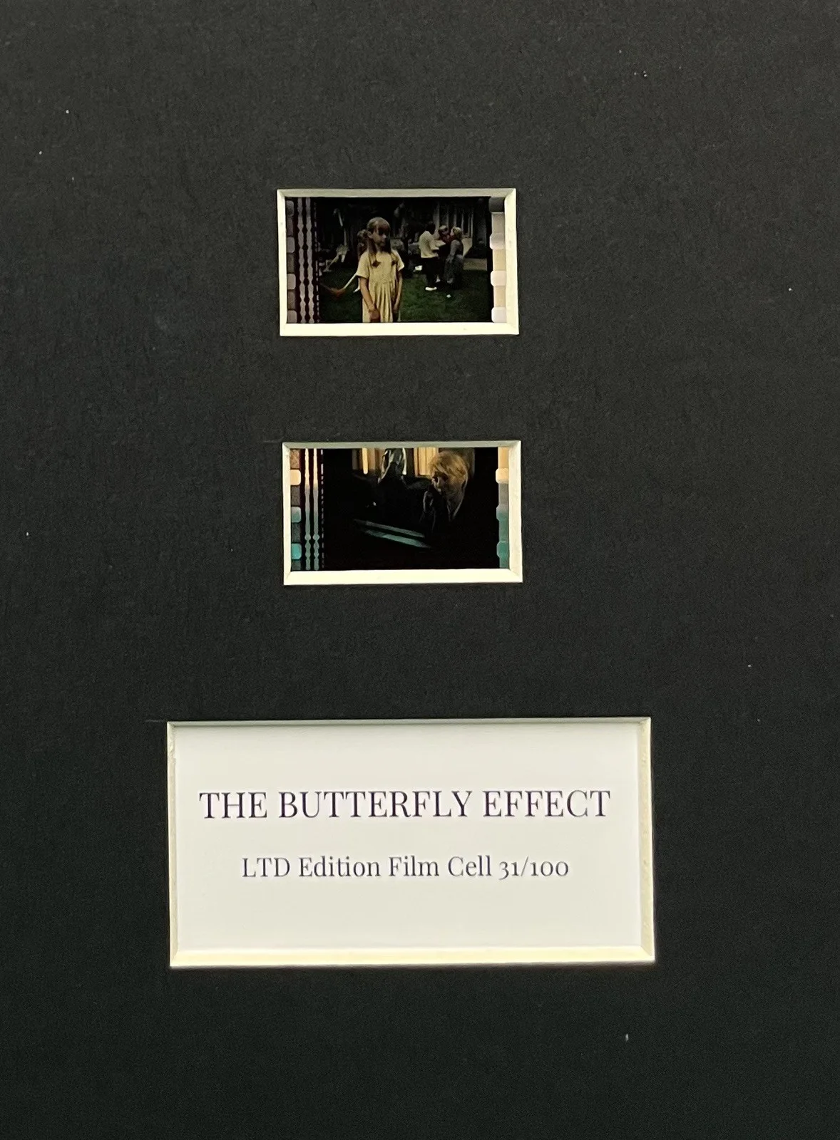 THE BUTTERFLY EFFECT . 35mm Film Cell Mounted Display, image 2