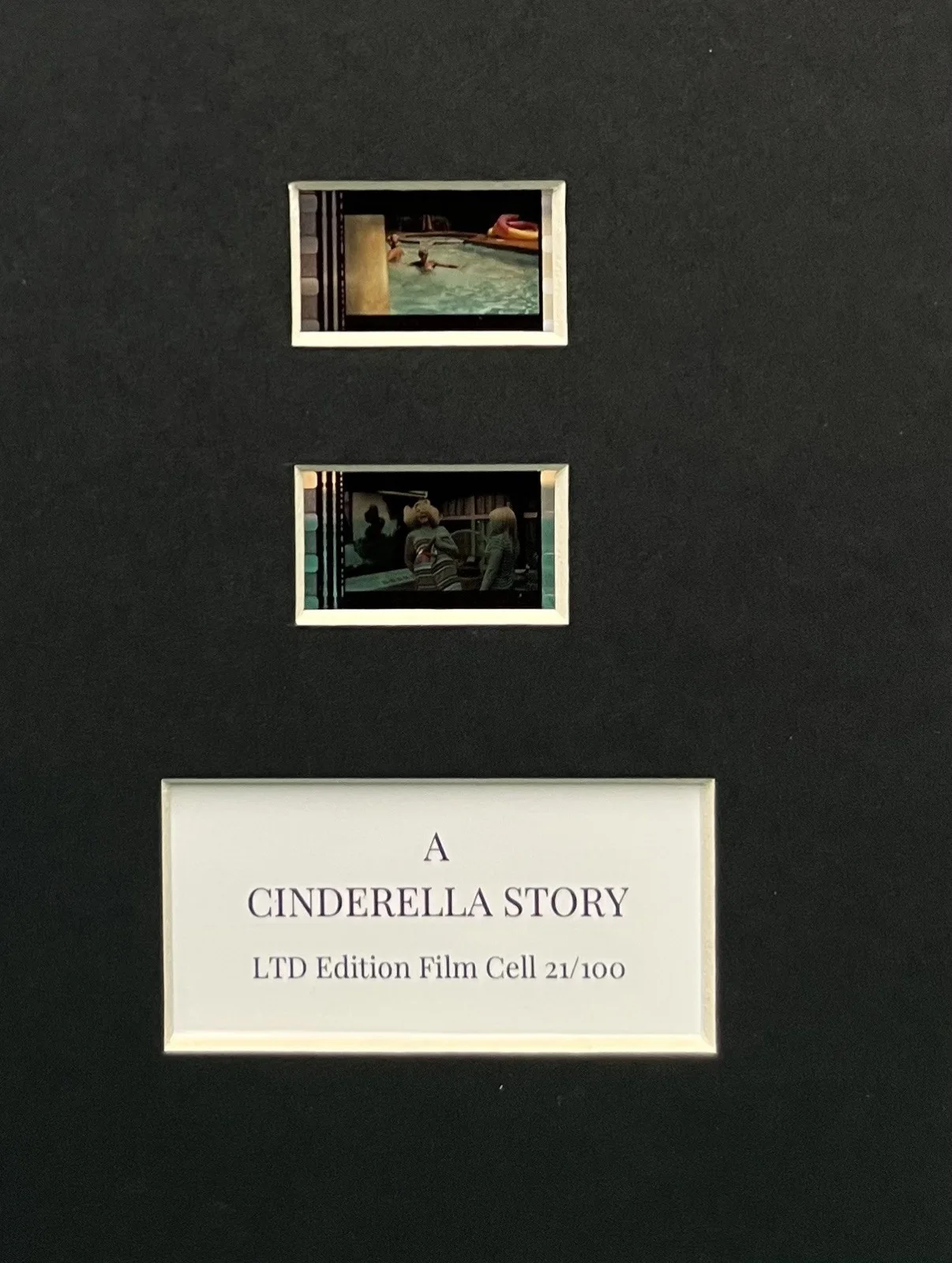 . A CINDERELLA STORY. 35mm Film Cell Mounted Display, image 2