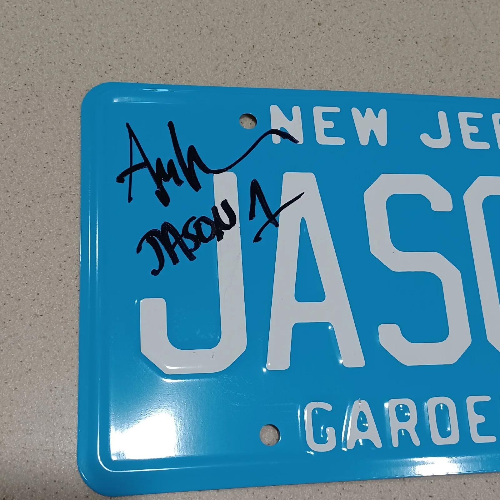 Ari Lehman — Ari Lehman Friday The 13th Signed License Plate Inscribed License To Kill BAS, изображение 2