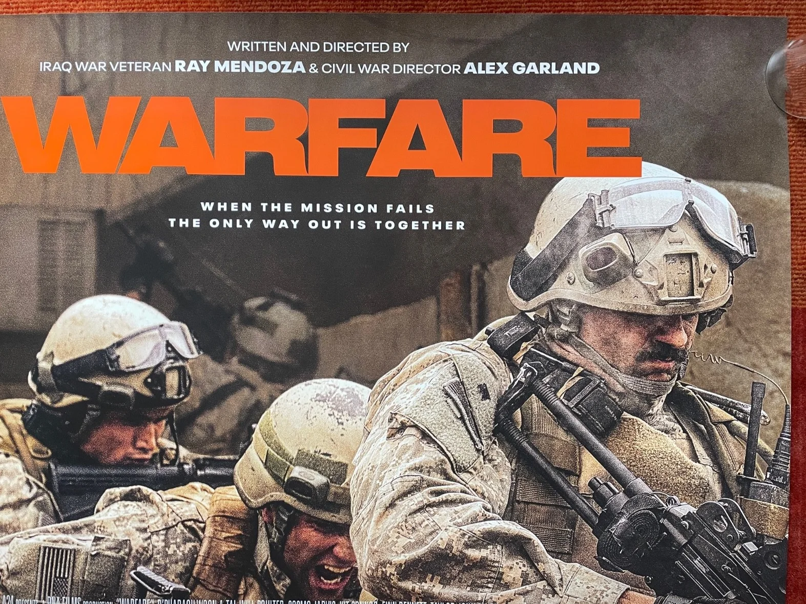 WARFARE (2025) Original UK Quad A24 Movie Film Poster Will Poulter, изображение 3