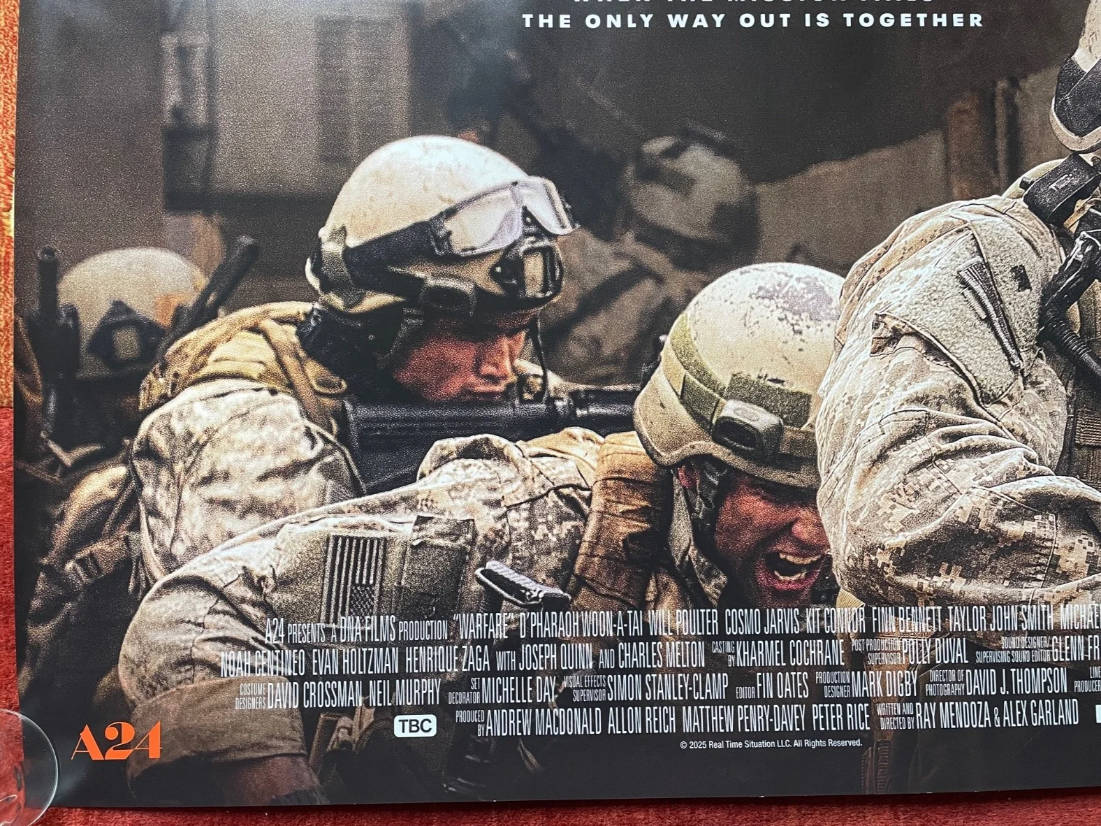 WARFARE (2025) Original UK Quad A24 Movie Film Poster Will Poulter, изображение 4