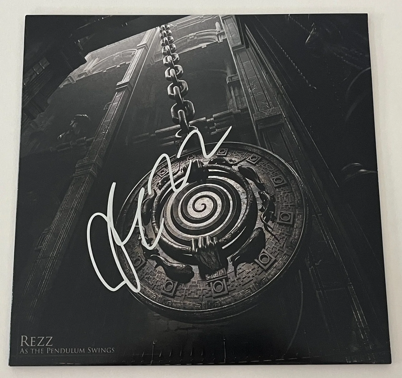 DJ REZZ SIGNED AUTOGRAPH AS THE PENDULUM SWINGS VINYL w/EXACT PROOF BECKETT COA, image 3
