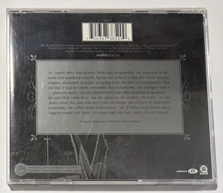 The Chariot Everything Alive Breathing Nothing Dead Bleeding Autographed CD 2005, image 3