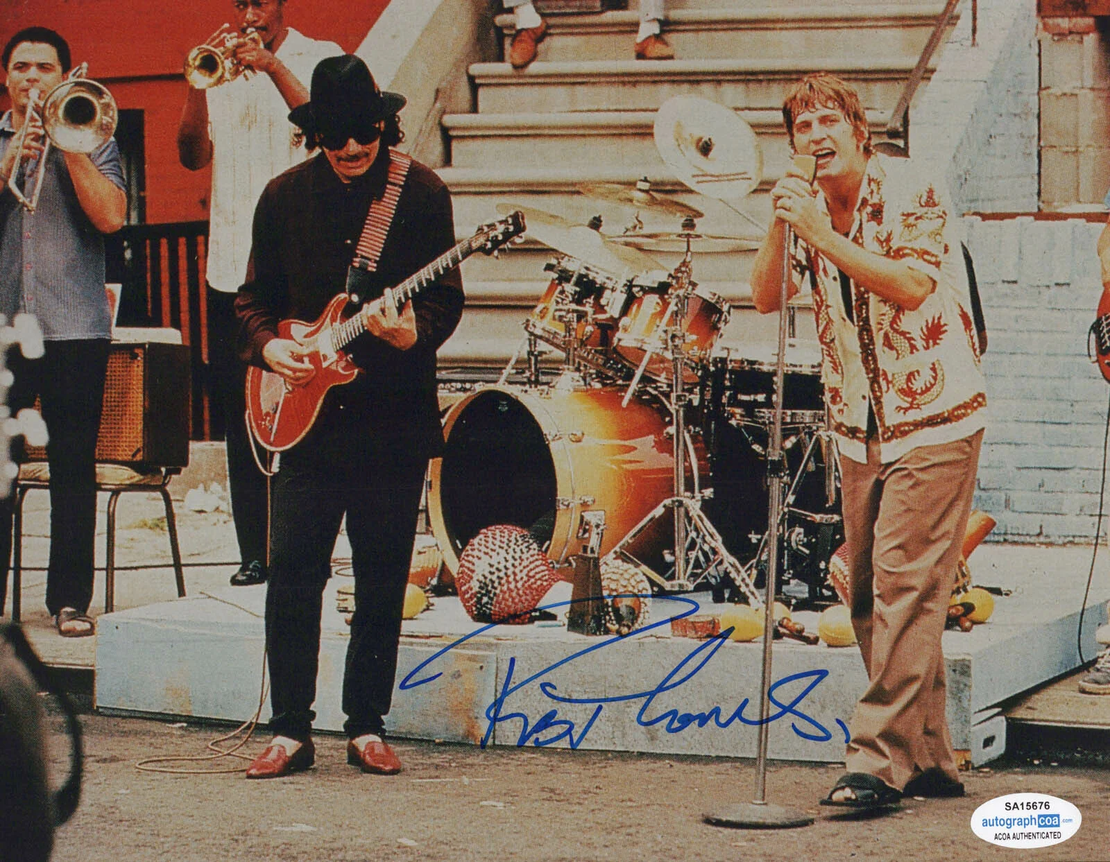 ROB THOMAS — Rob Thomas signed SANTANA "SMOOTH" 8x10 Photo MATCHBOX 20 Rare Full Sig ACOA COA, image 3