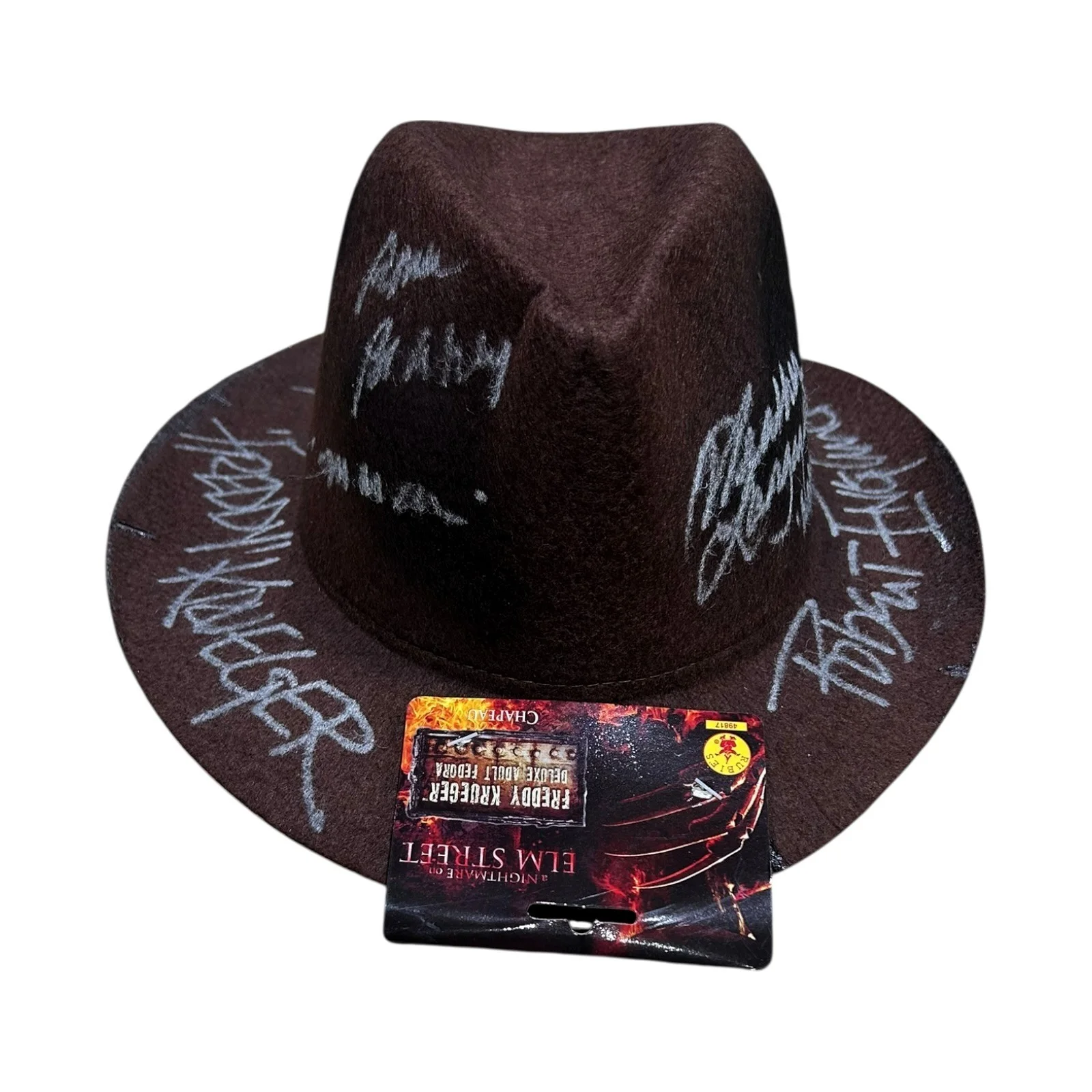 ROBERT ENGLUND — ROBERT ENGLUND FREDDY KRUEGER CAST SIGNED NIGHTMARE ON ELM ST FEDORA BECKETT, image 2