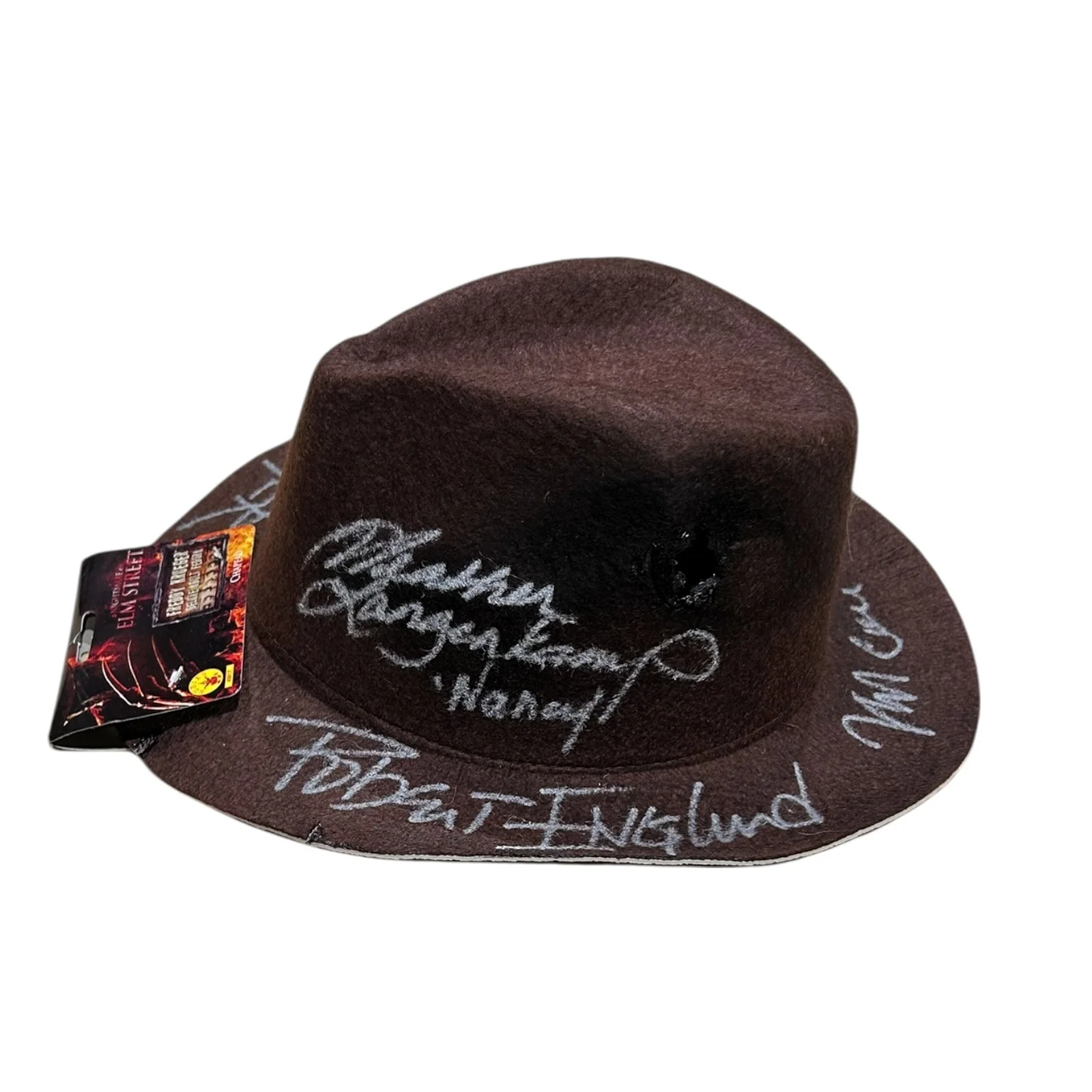 ROBERT ENGLUND — ROBERT ENGLUND FREDDY KRUEGER CAST SIGNED NIGHTMARE ON ELM ST FEDORA BECKETT, image 3