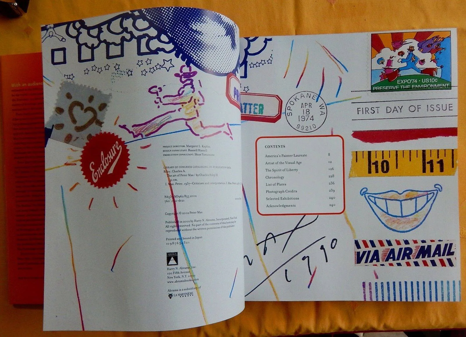 The Art of Peter Max Signed With Original Sketch Drawing, изображение 4