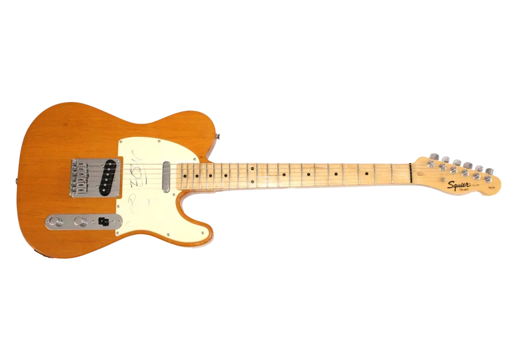 Bono, The Edge — Bono & The Edge U2 Signed Autograph Telecaster Guitar - Joshua Tree w/ JSA COA, изображение 2