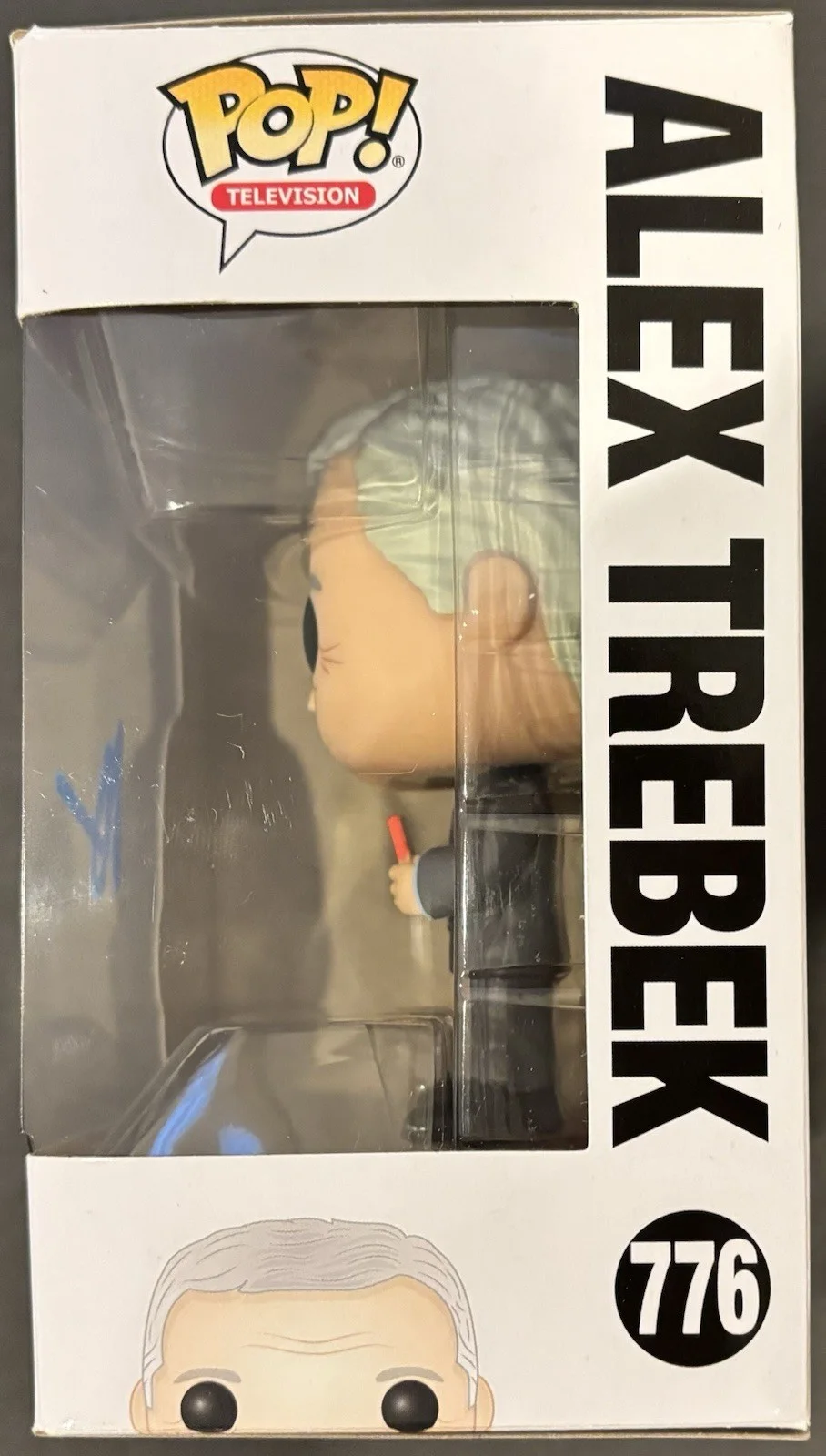 Mayim Bialik — Mayim Bialik Autographed/Signed Funko Pop! Jeopardy! Alex Trebek #776 Proof!, изображение 2